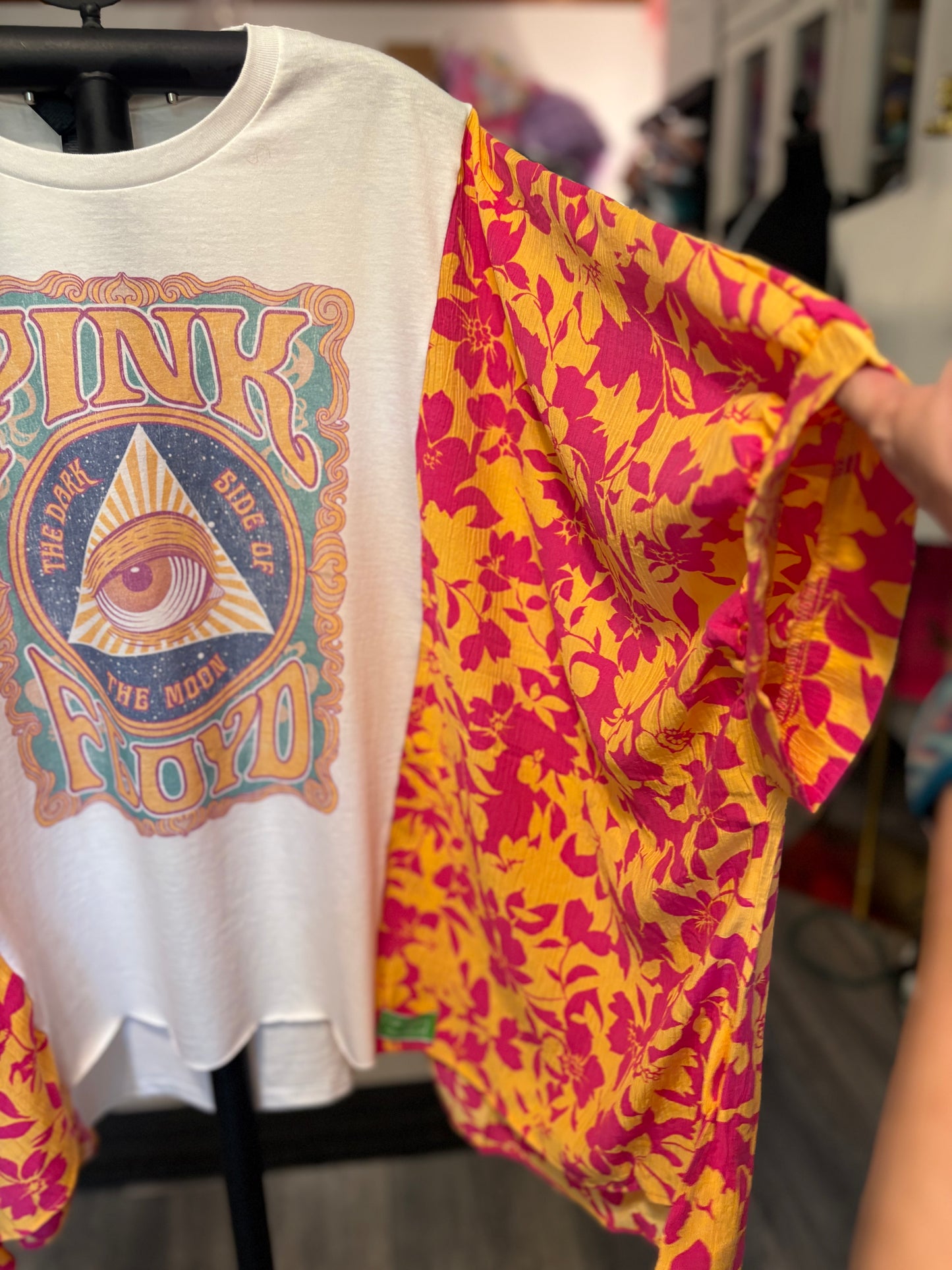 Pink Floyd Upcycled Top One Size Fits a Small to XXL