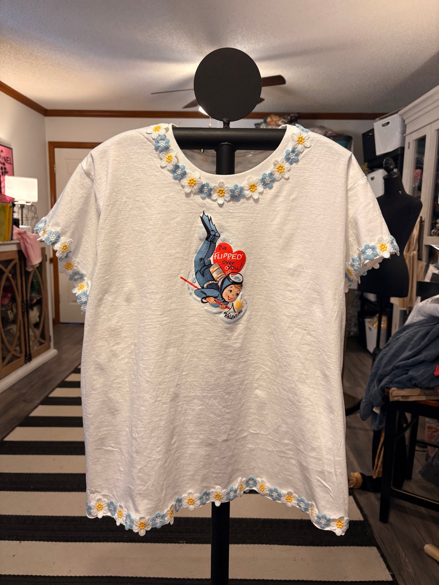 Flipped Over You “Junk” Tee One Size Fits a Small to Large