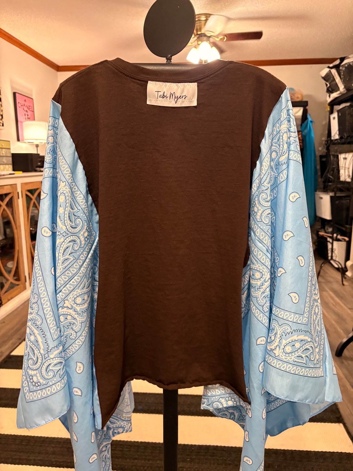 Hard Fought Bandana Poncho Tee Fits a Small to XL
