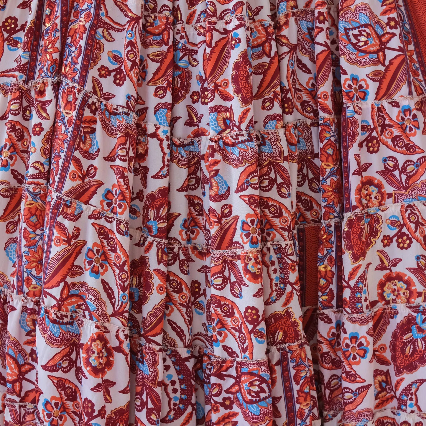 Flowy Fairycore Tiered Long Boho Skirts