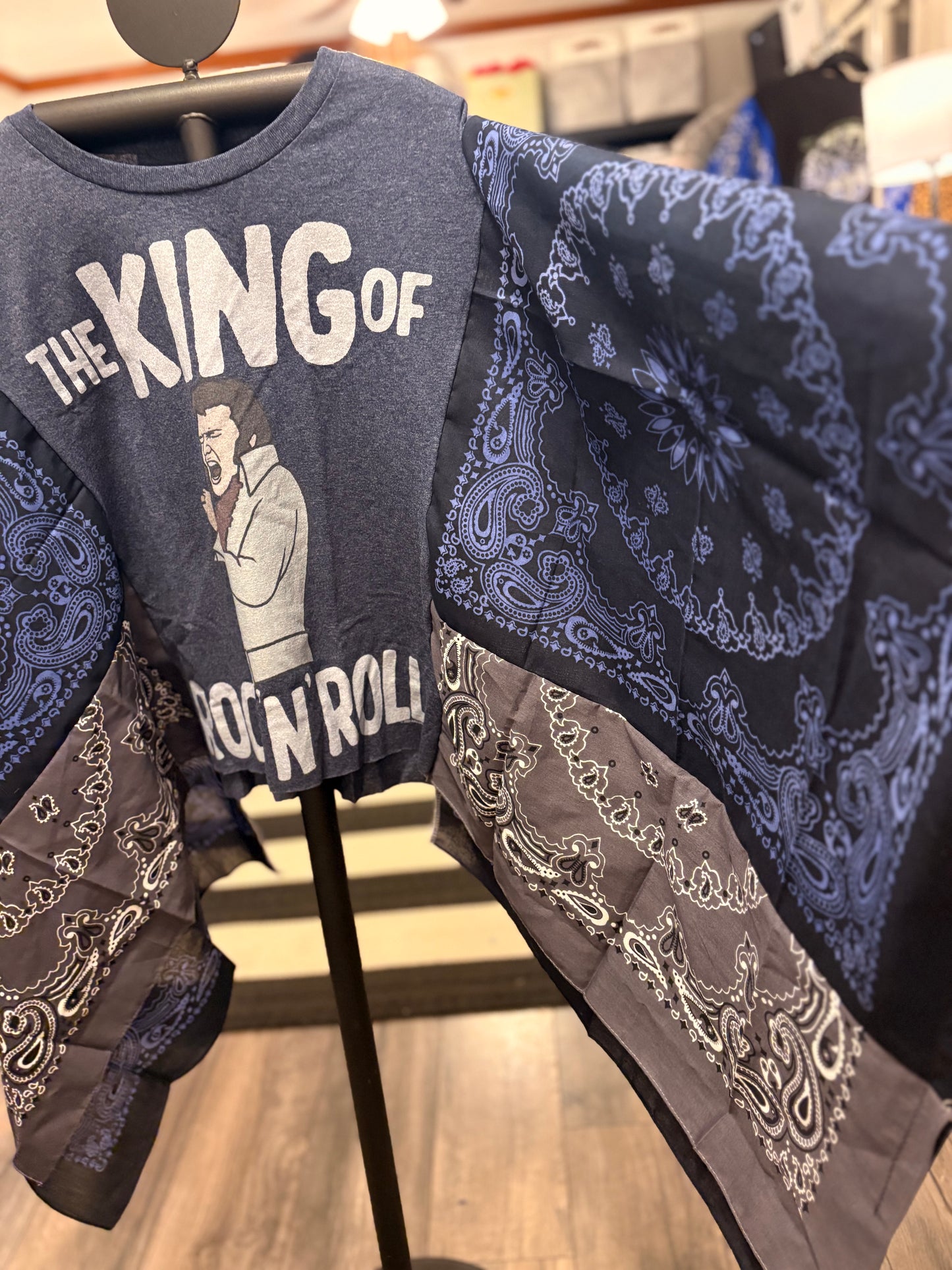 King of Rock Bandana Poncho One Size Fits a Small to XL