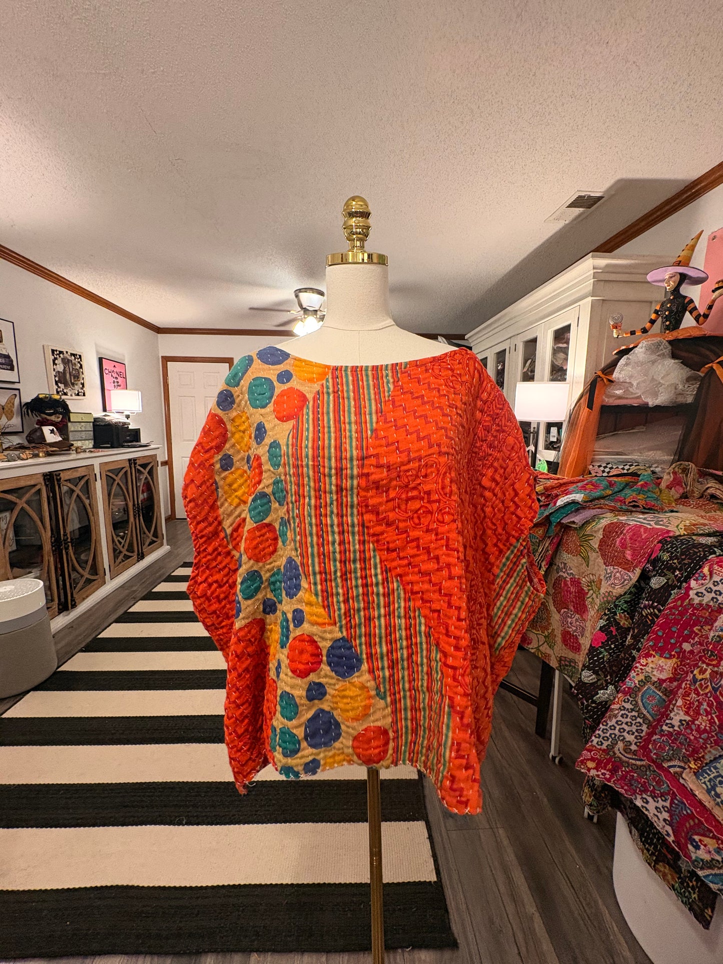 Poppy Kantha Top One Size Fits a Small to XXL