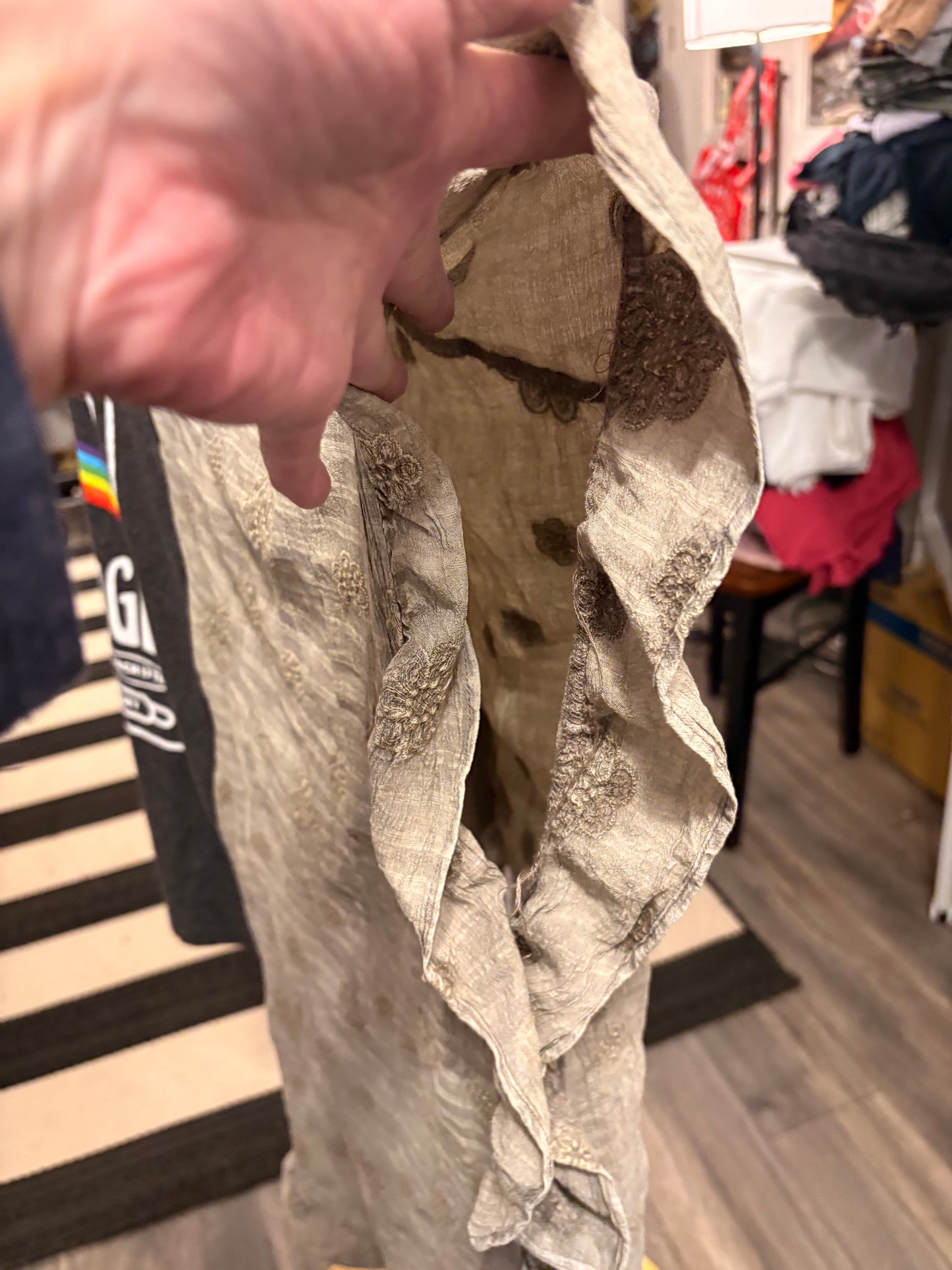 Pink Floyd Upcycled Rockstar Fairytale Ruffled Kimono One Size Fits a Large to 3X Oversized!