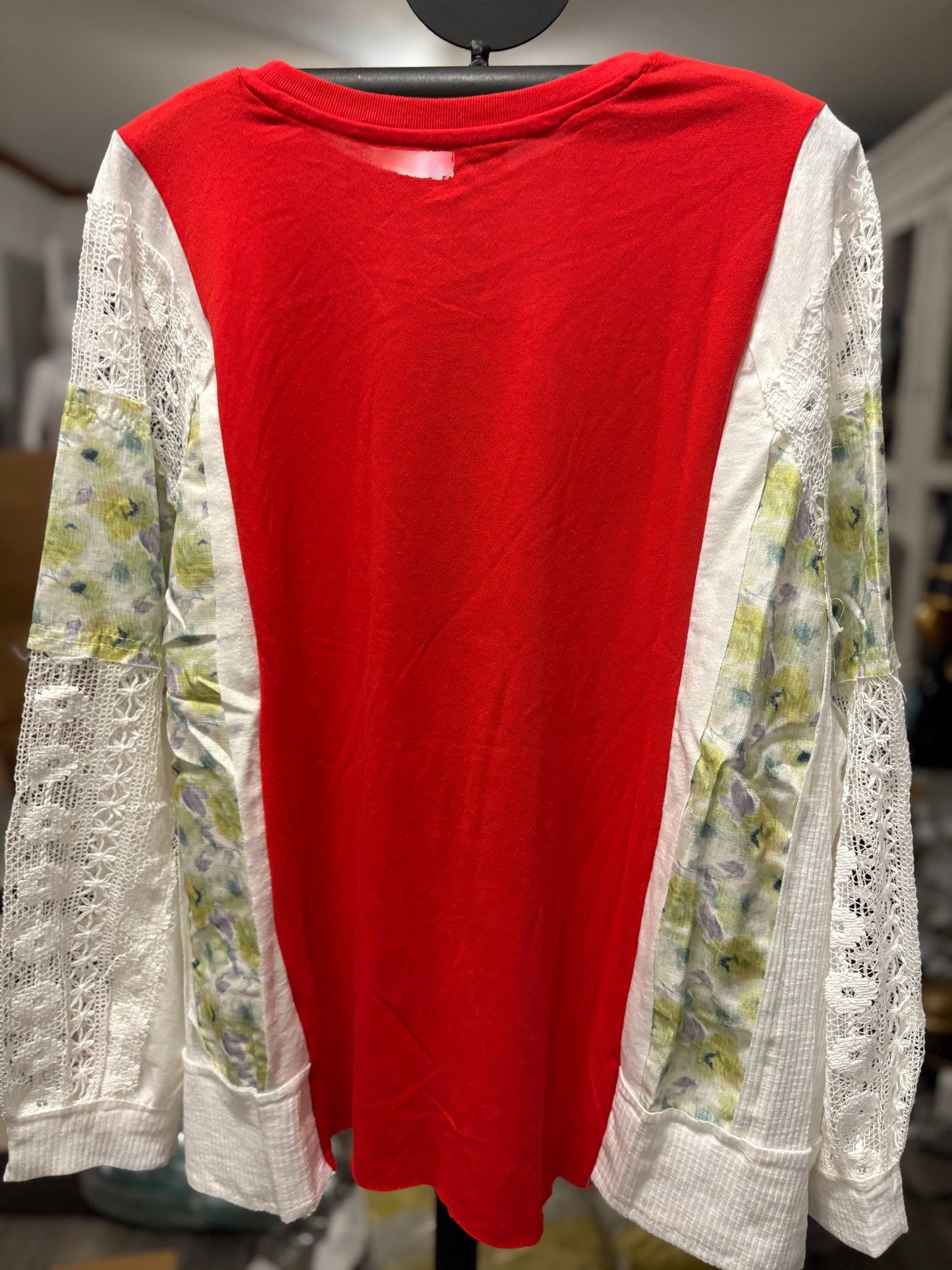 Jolly Grinch Upcycled Frayed Lace Sleeve Tee One Size Fits Small to XXL Oversized