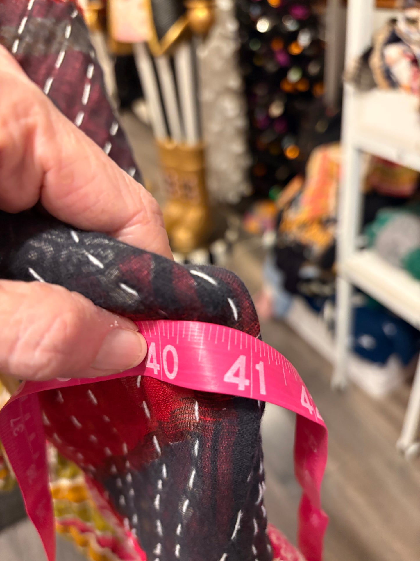 Pablo Upcycled Vintage Kantha Quilt ART Layering Top One Size Fits A Small to 3X Oversized