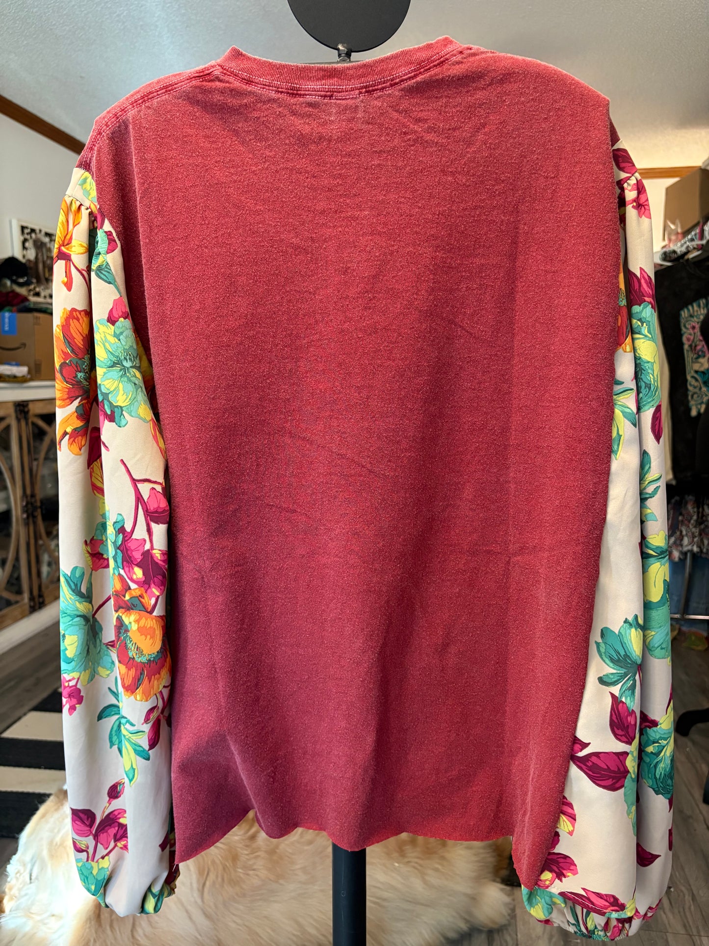 Nirvana Upcycled Drop-Sleeve Tee One Size Fits a Small to XXL 6-16