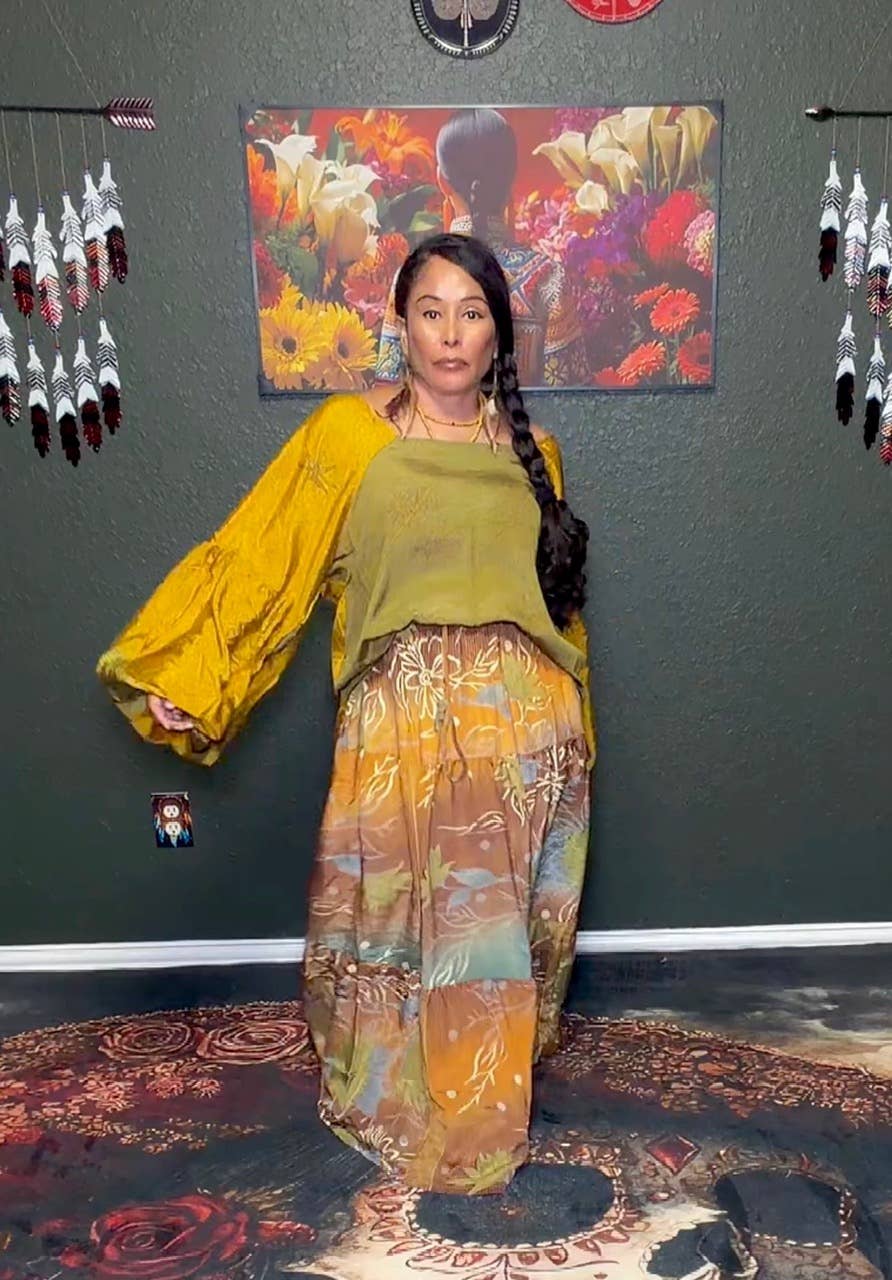 Desert Rain Silk Top 1000-06