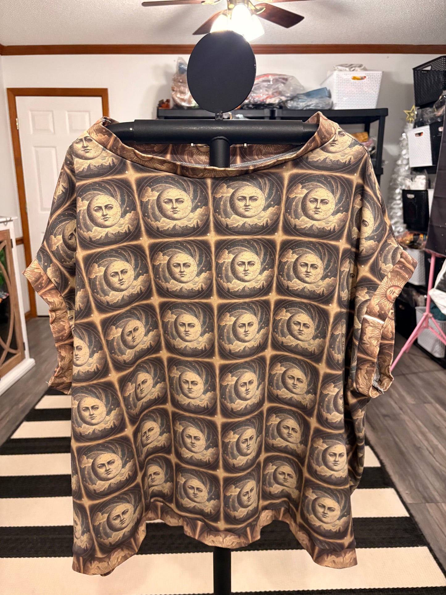 Moon and Stars Handmade Tabi ART Tee One Size Fits a Small to XXL