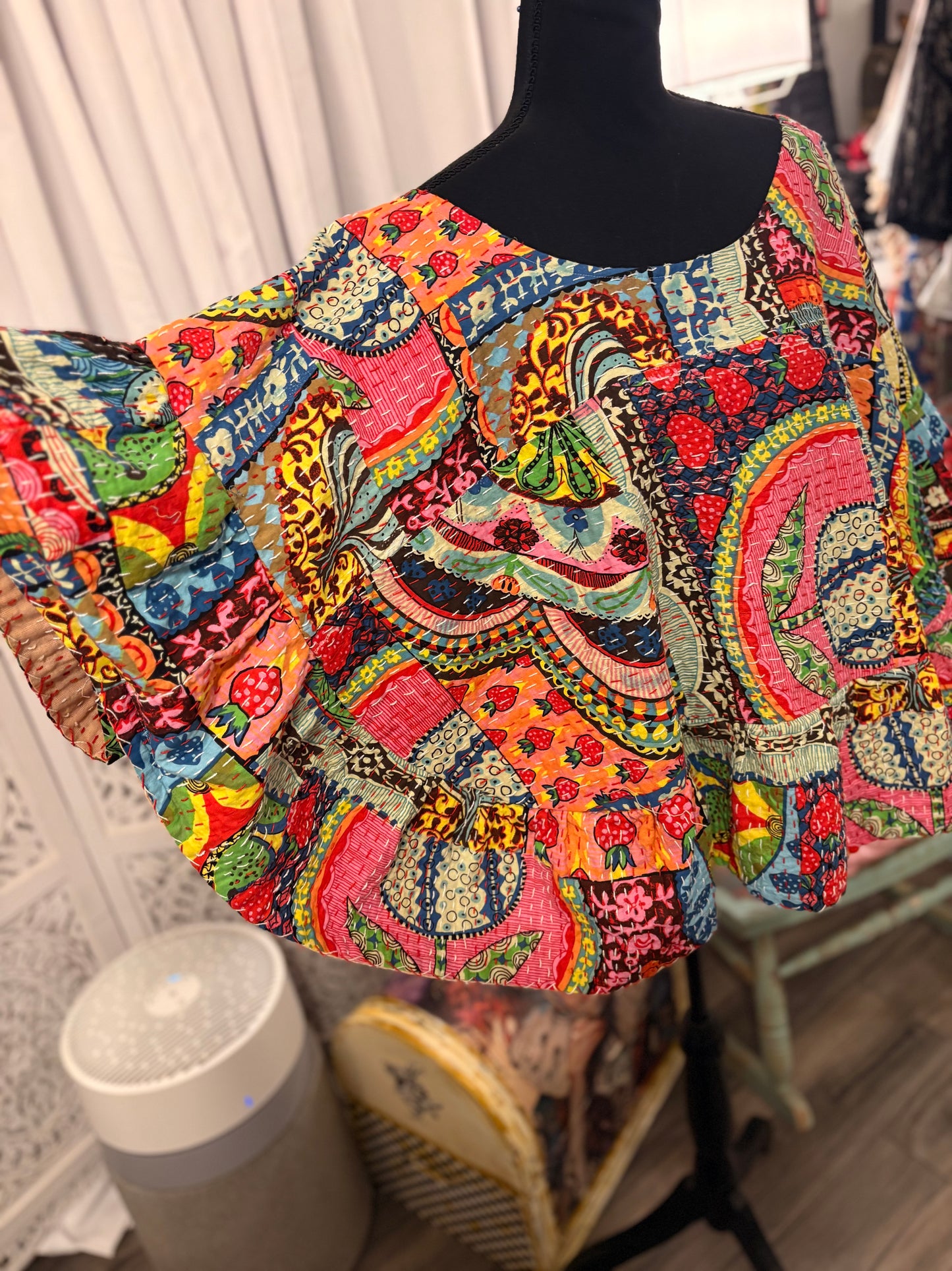 Mimi Kantha Circle Top One Size Fits a Small to XXL