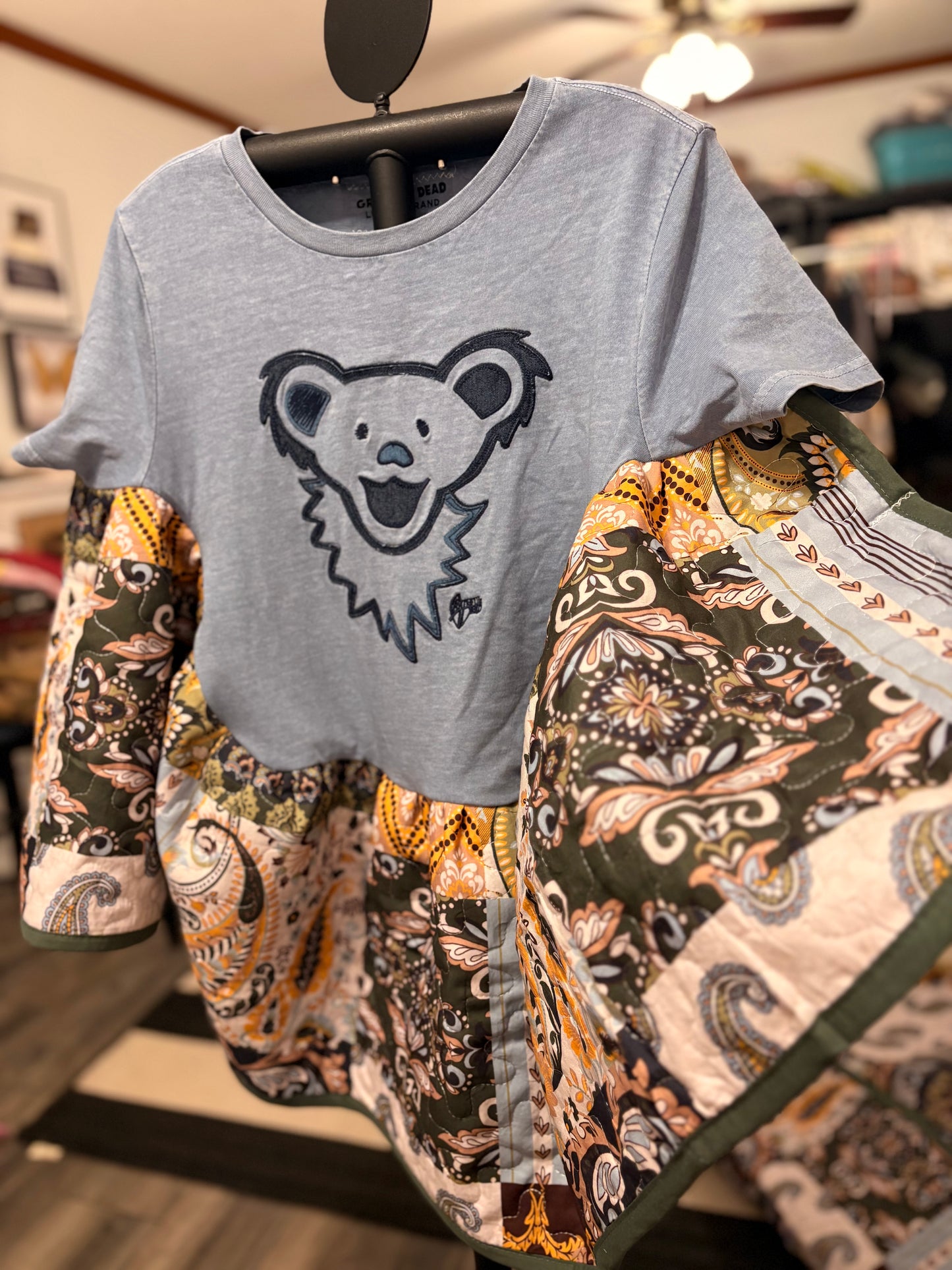 Grateful Dead Quilted Rock Angel Poncho One Size Fits an XS to Large (0-10) Oversized