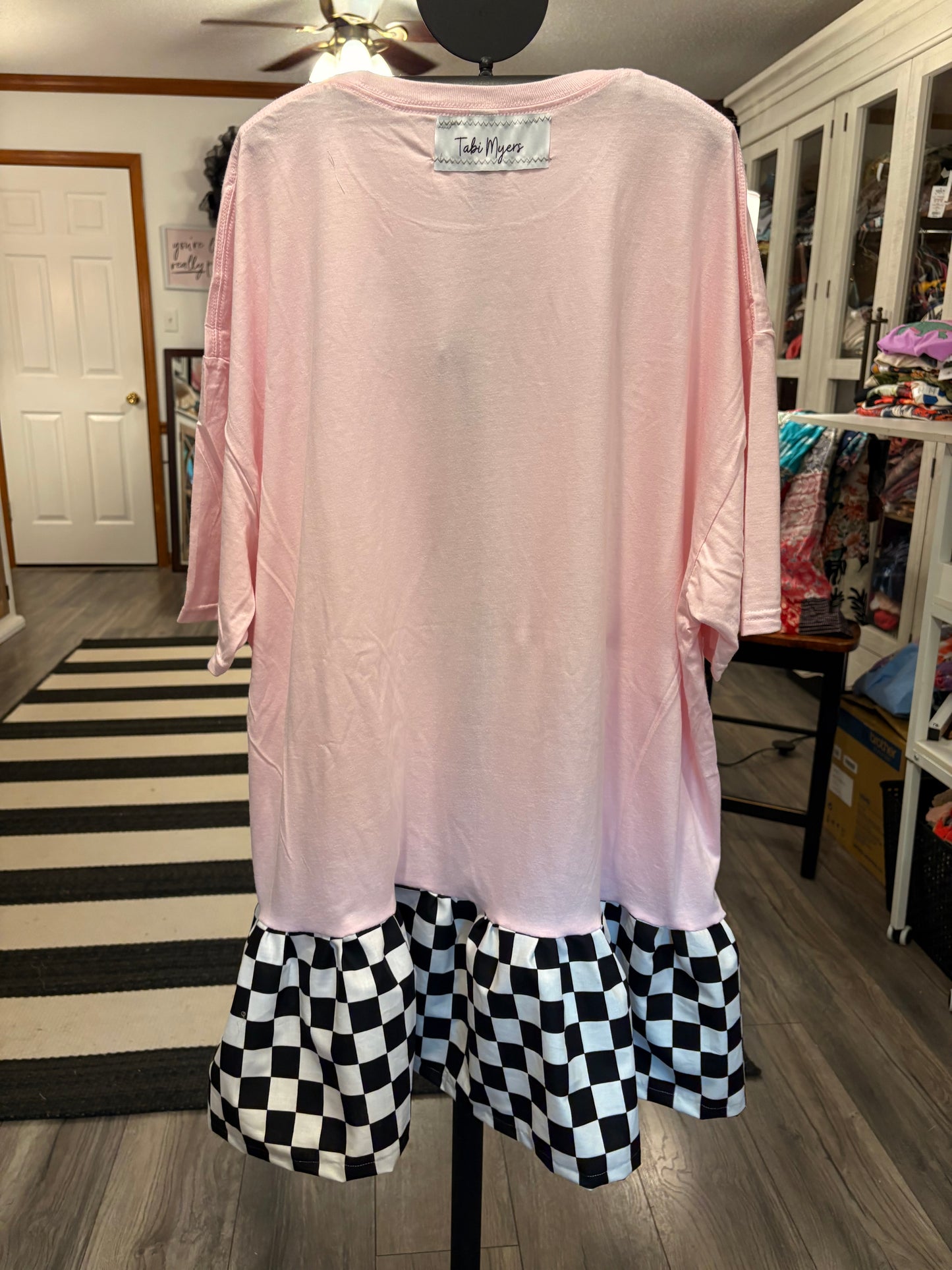 You’re Ride Is Here Upcycled Tee Dress Fits a Small to 3X
