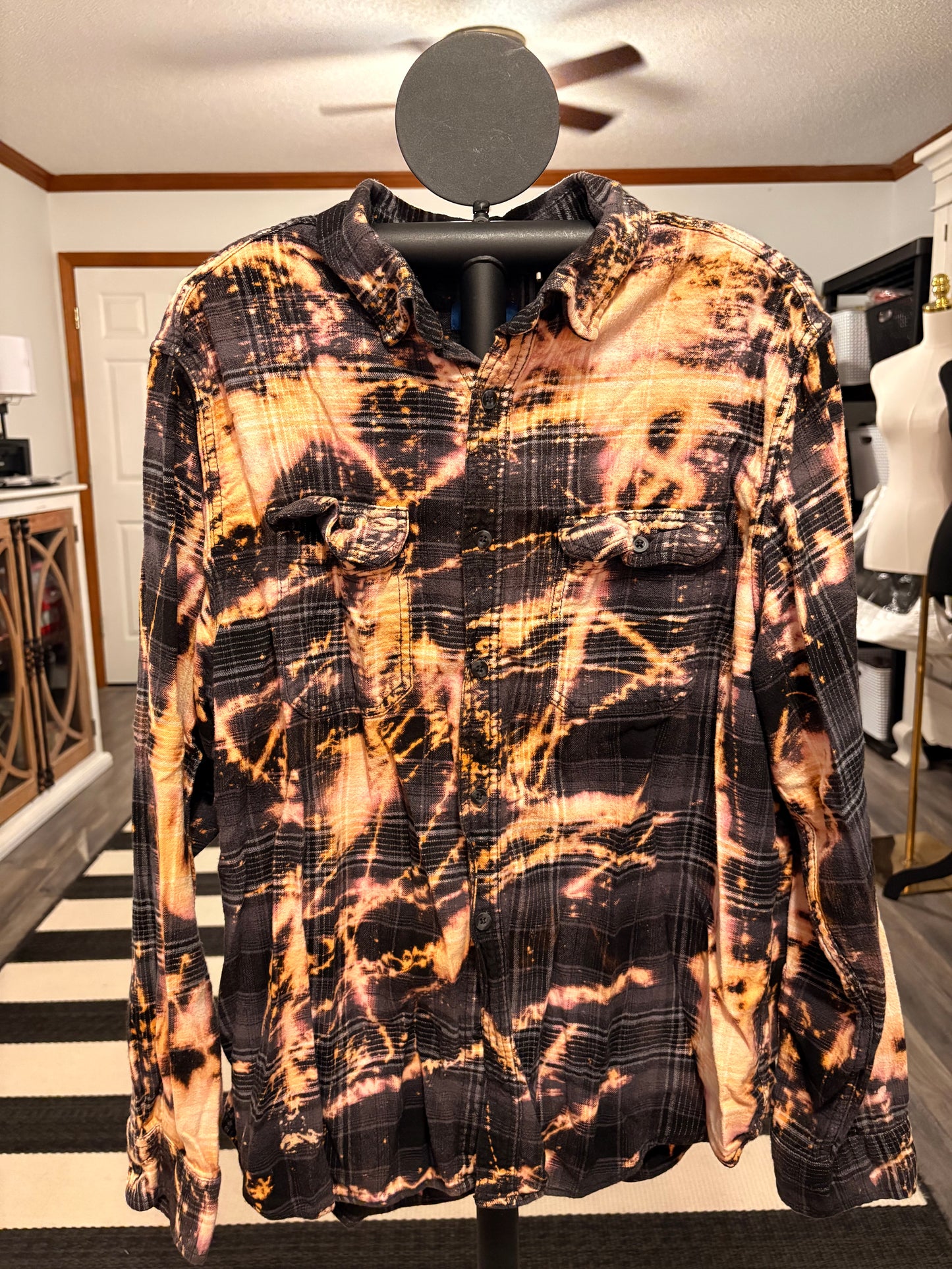 Hank and Cash Flashy Flannel with Sequin Panel Small to XXL 4-14