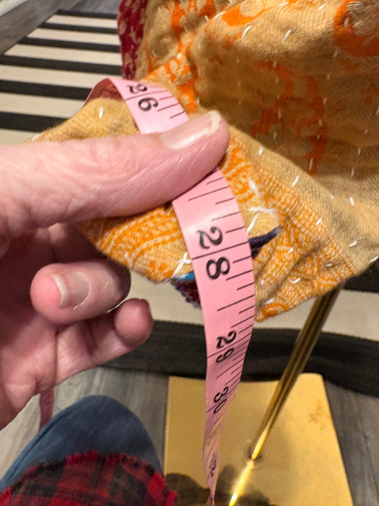 Raphael Upcycled Vintage Kantha Quilt ART Layering Top One Size Fits A Small to 3X Oversized