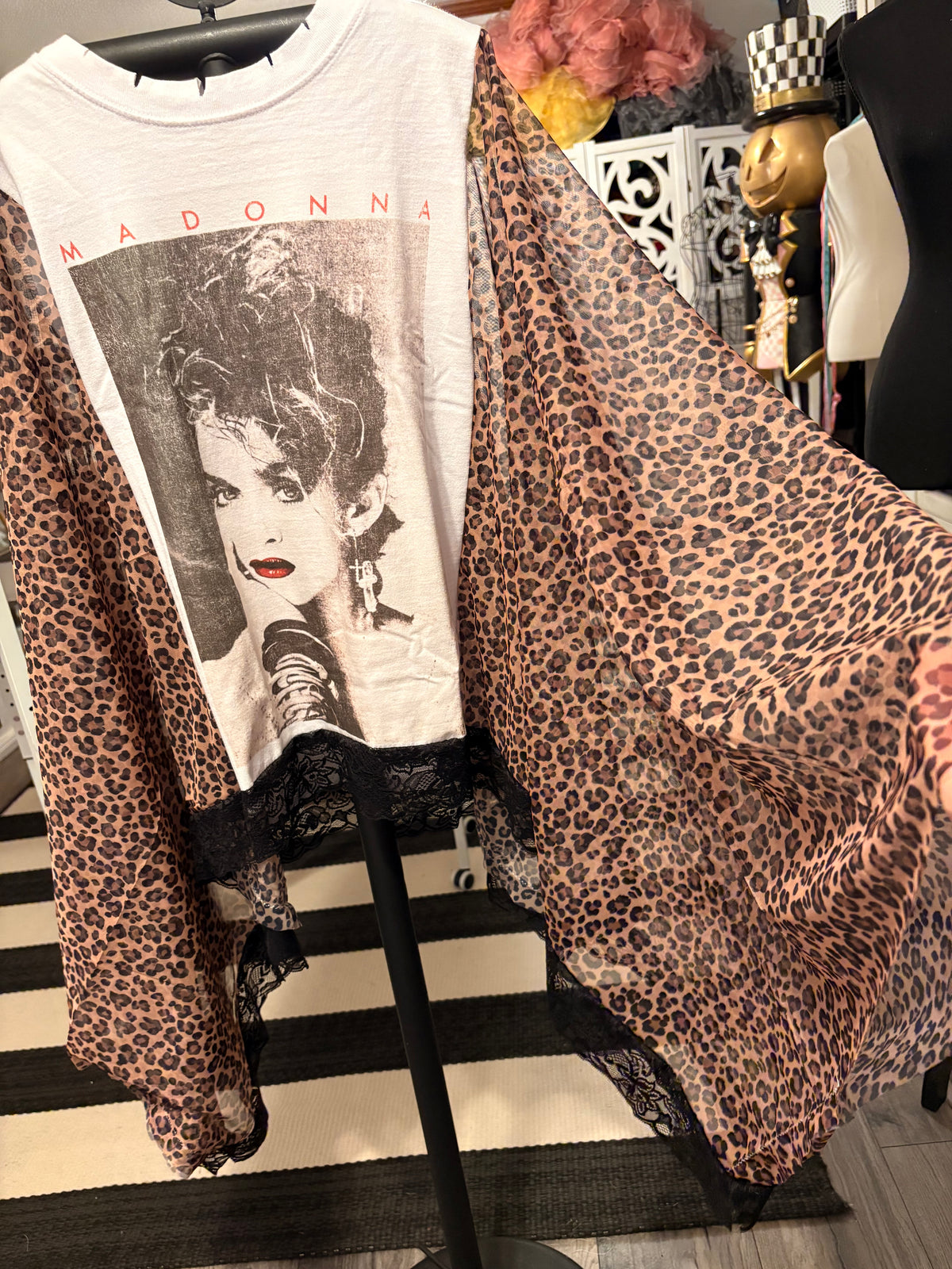 Like A Virgin Leopard Poncho One Size Fits a Small to XL