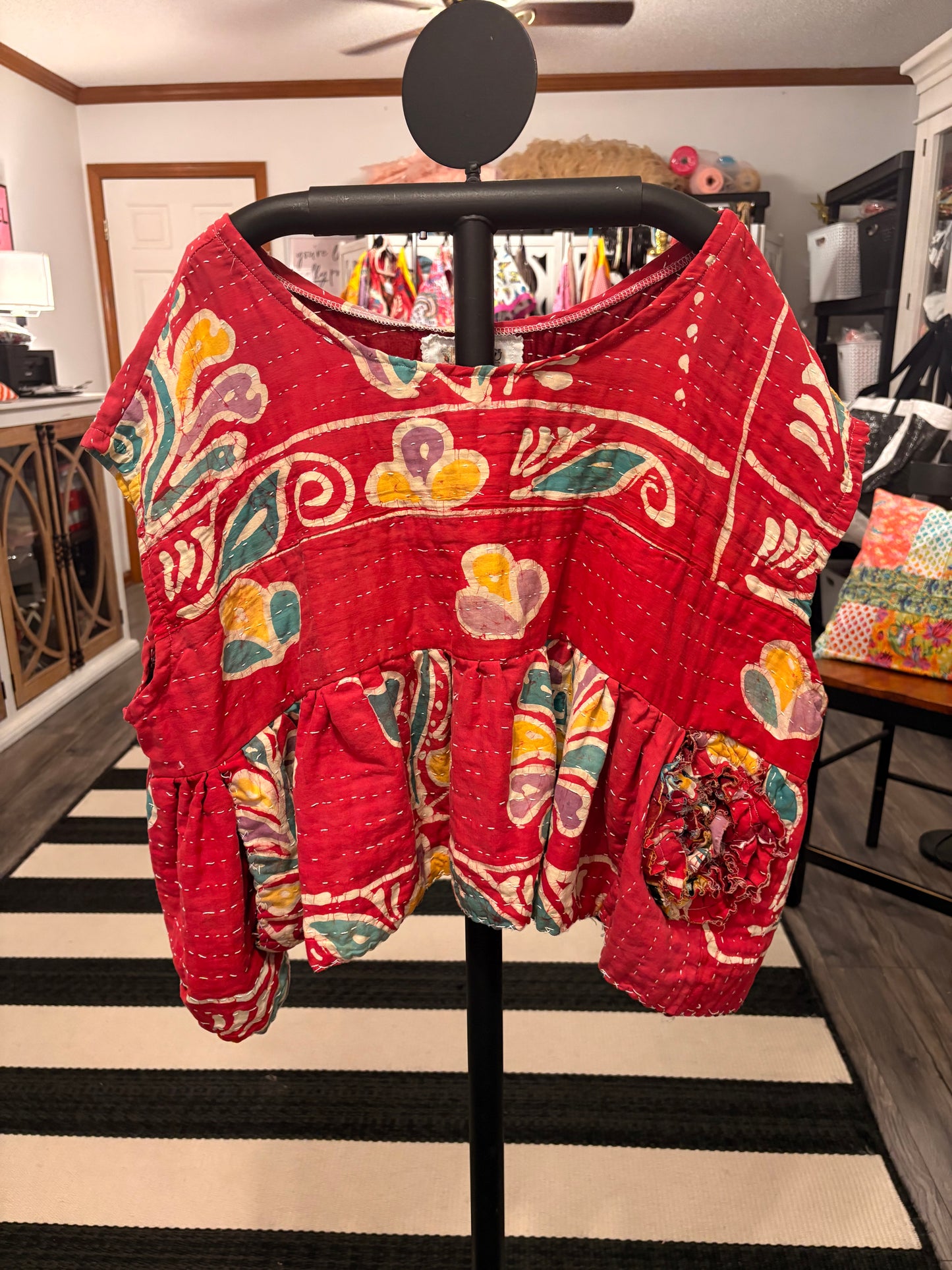 Hannah Kantha Top One Size Fits a Small to XL