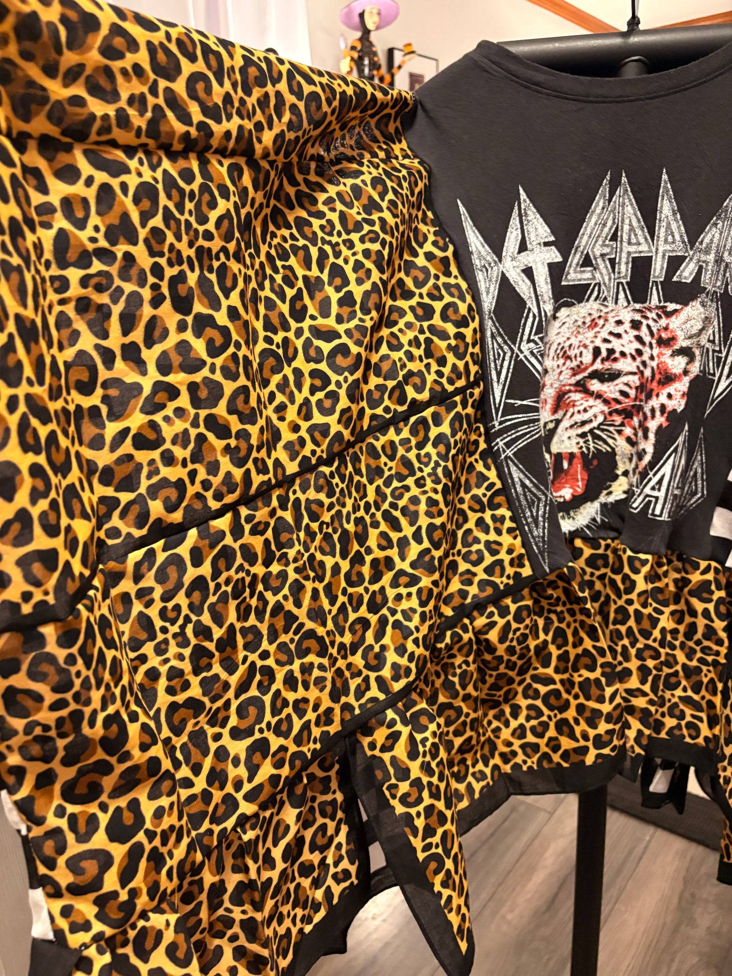 Hysteria Bandana Ruffled Poncho One Size Fits a Small to 3X
