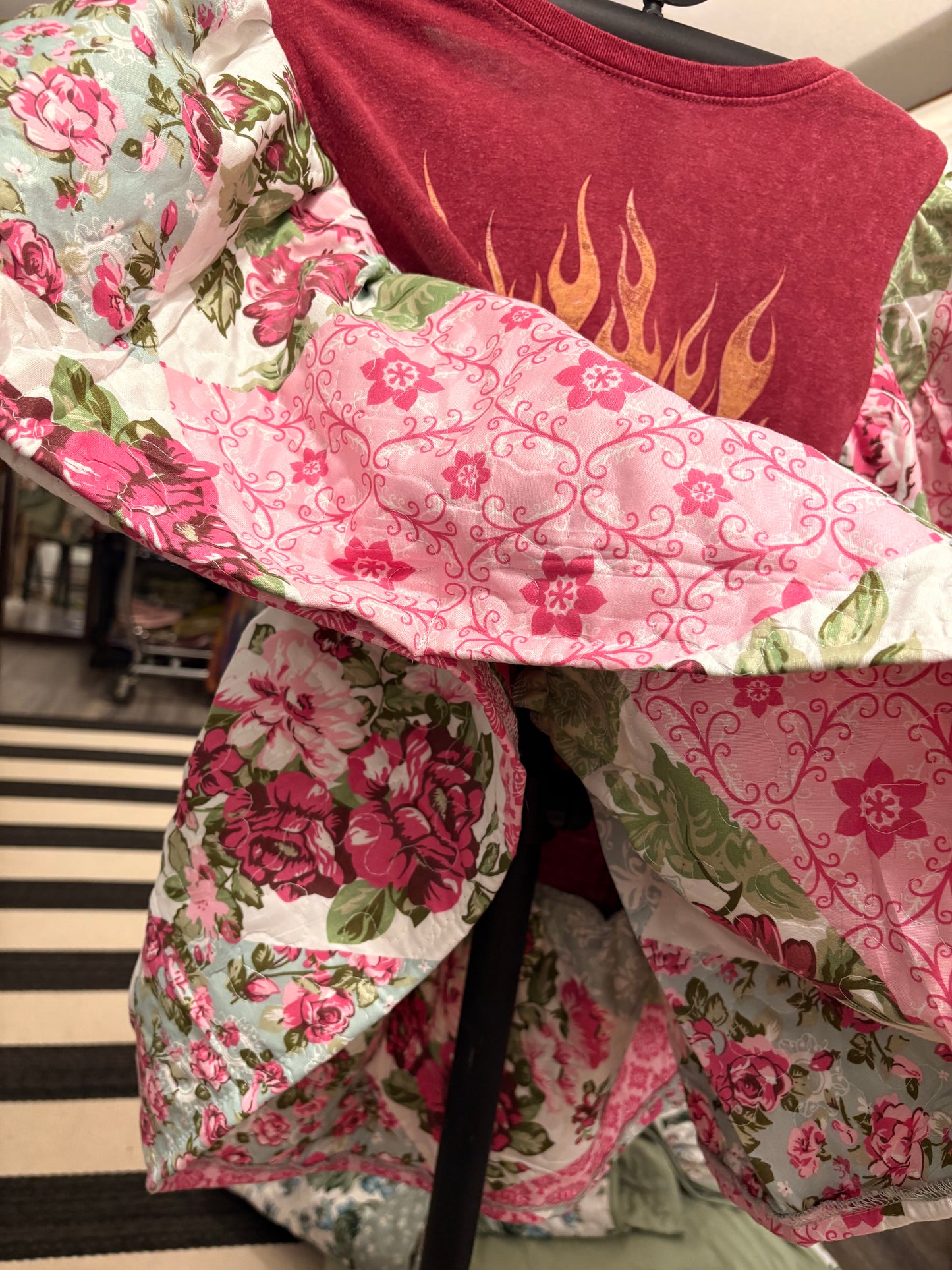 AC/DC Quilted Rock Angel Poncho One Size Fits an XS to Large (0-10) Oversized