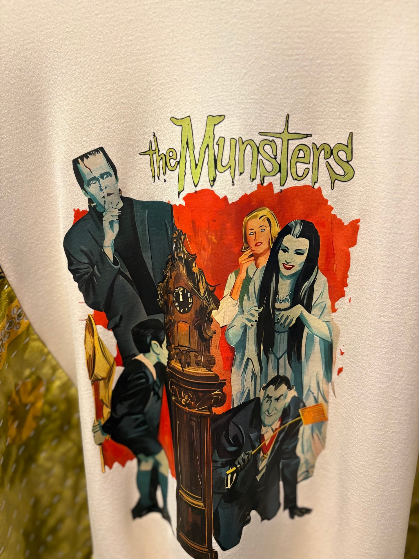 Monsters Upcycled Vintage Kantha Poncho Tee Fits A Size Small to XL