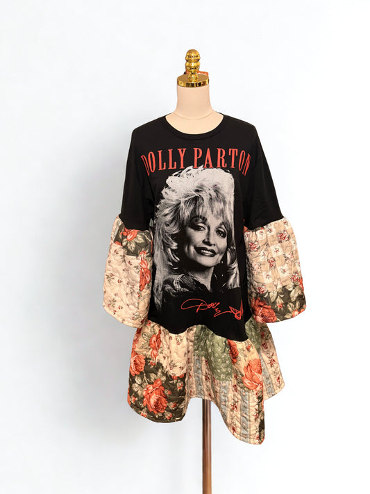 Be Dolly Upcycled Quilt Jumper One Size Fits Small to XL Oversized!