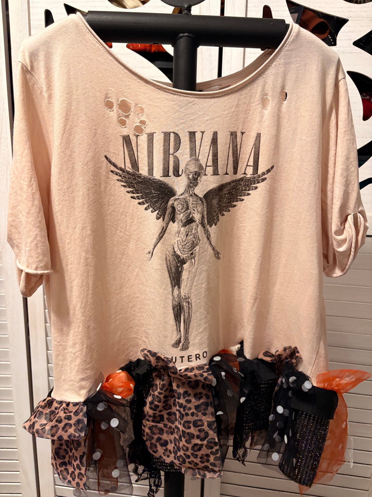 Come As You Are Glam Fringe Tee One Size Fits Small to Large