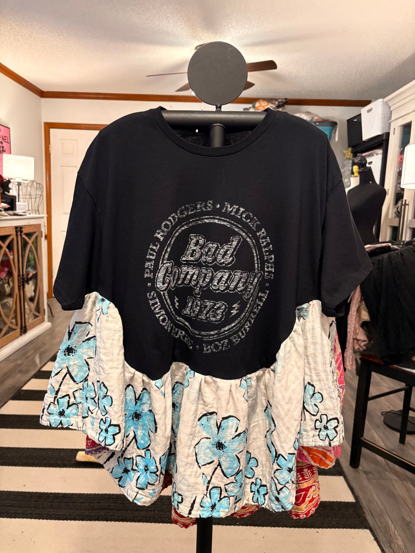 Bad Company Rock Angel Tee One Size Fits a Small to Large Oversized