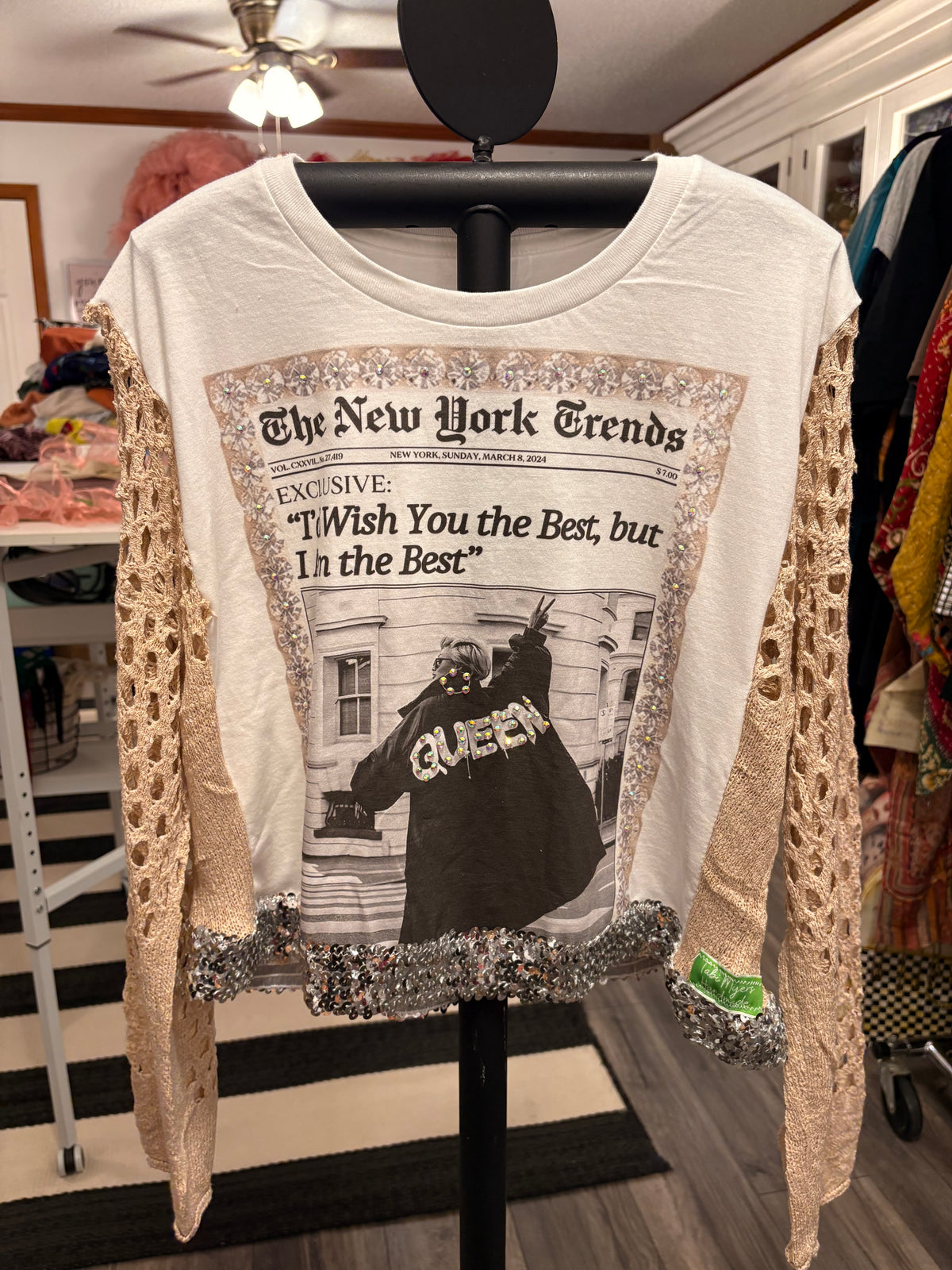 Queen Glam Tee One Size fits a Small to Large
