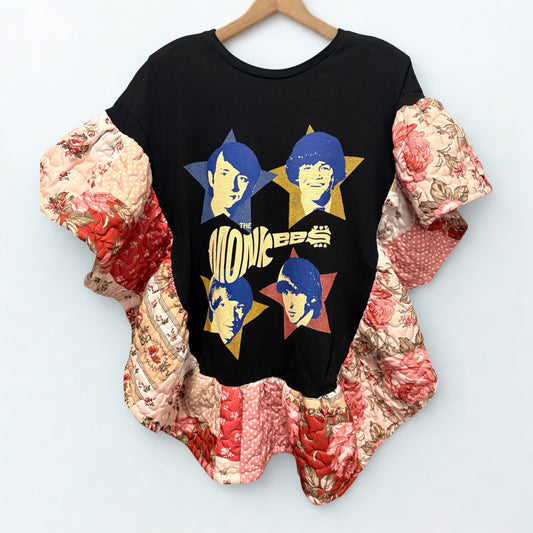 Monkees Quilted Rock Angel Poncho One Size Fits a Medium to XXL Oversized