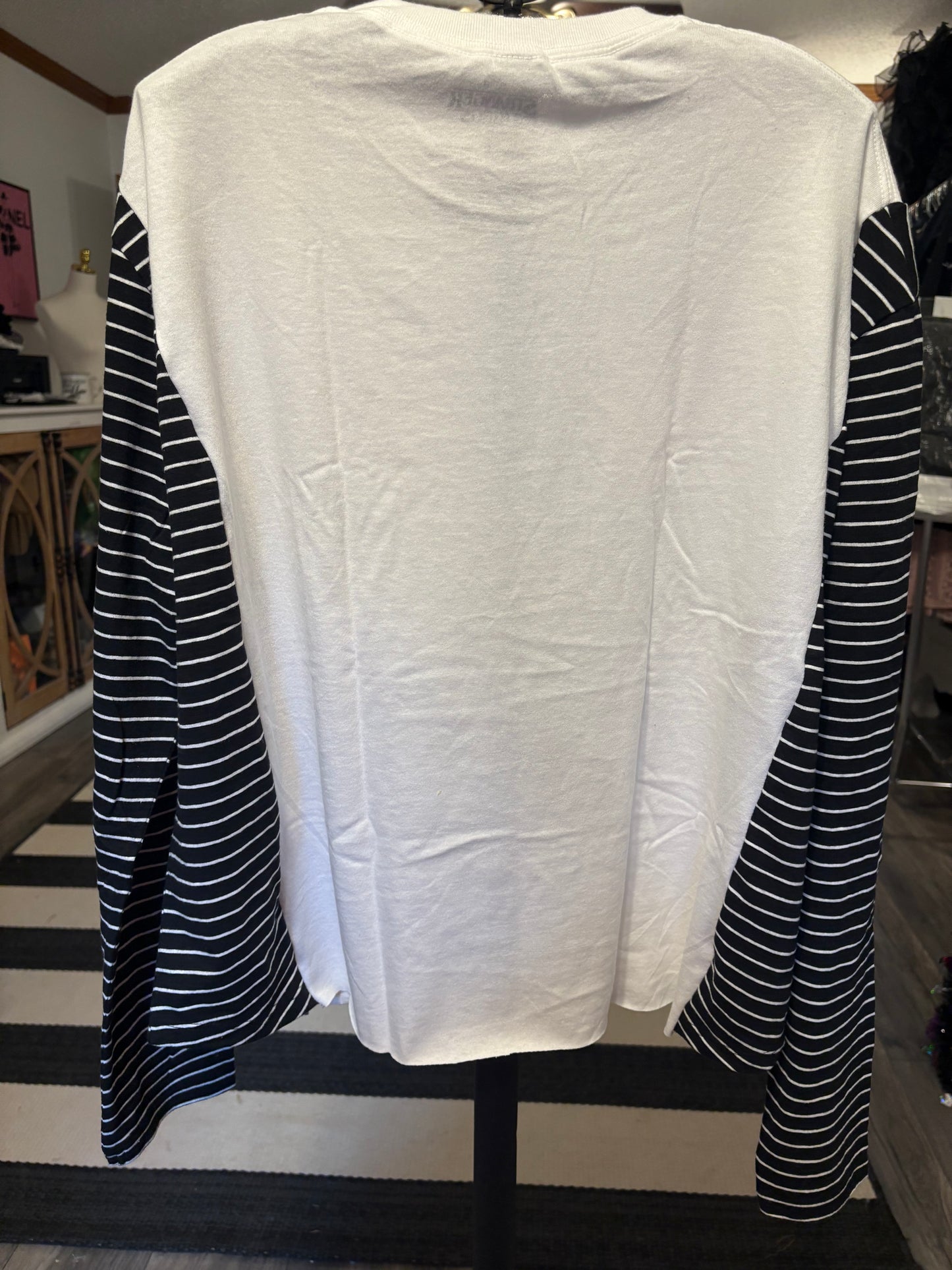 Stranger Things Upcycled Long Sleeve Knit Tee One Size Fits a Small to XL