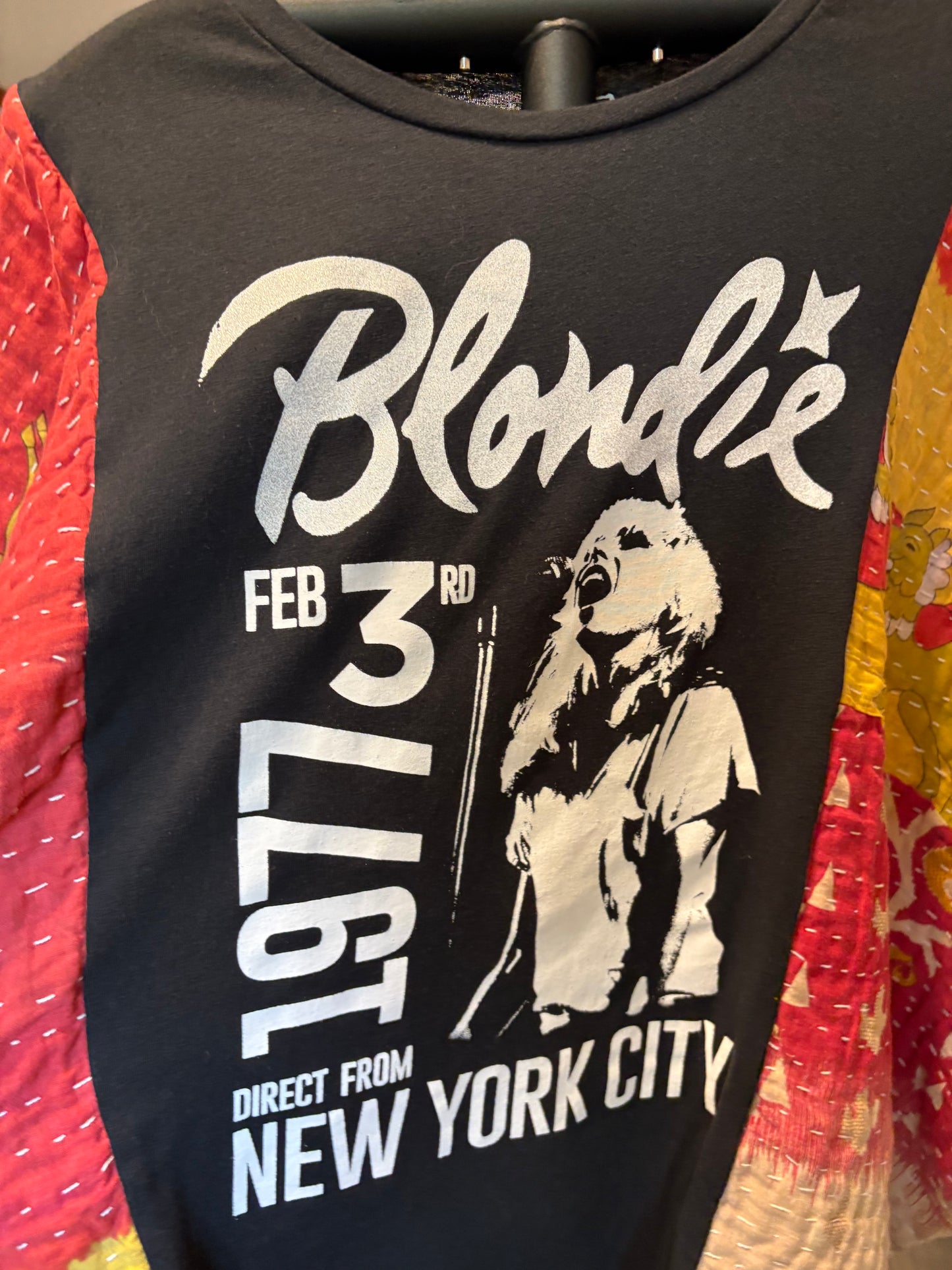 Blondie Upcycled Vintage Kantha Poncho Tee Fits A Size Small to  XL