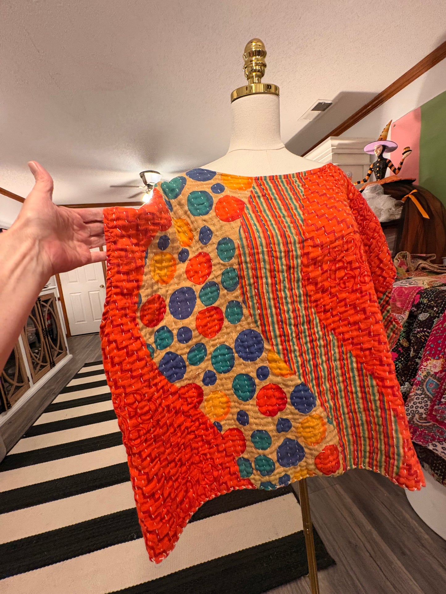 Poppy Kantha Top One Size Fits a Small to XXL
