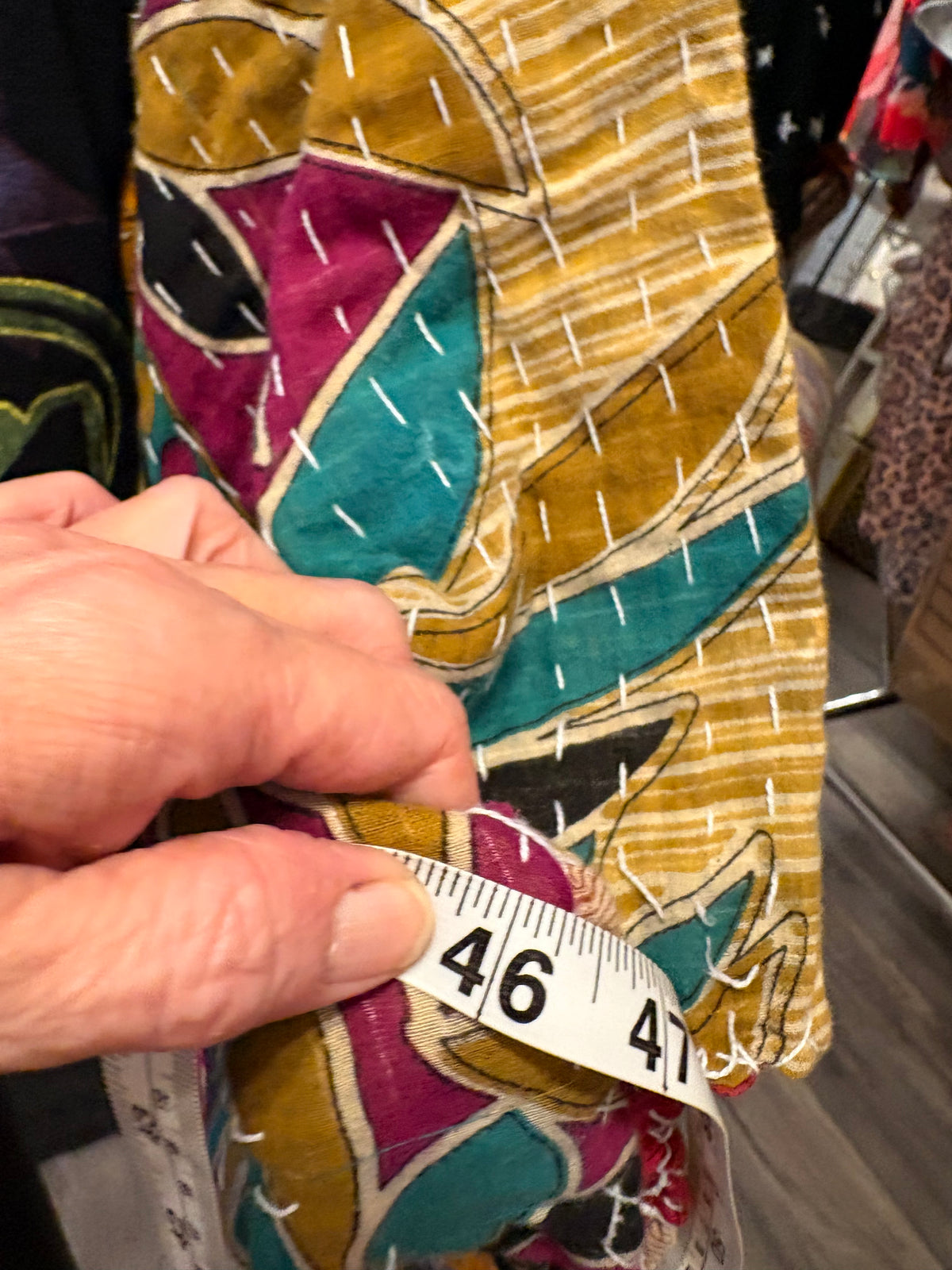 Talk Dirty Upcycled Vintage Kantha Quilt Poncho One Size Fits a Small to XXL CROPPED