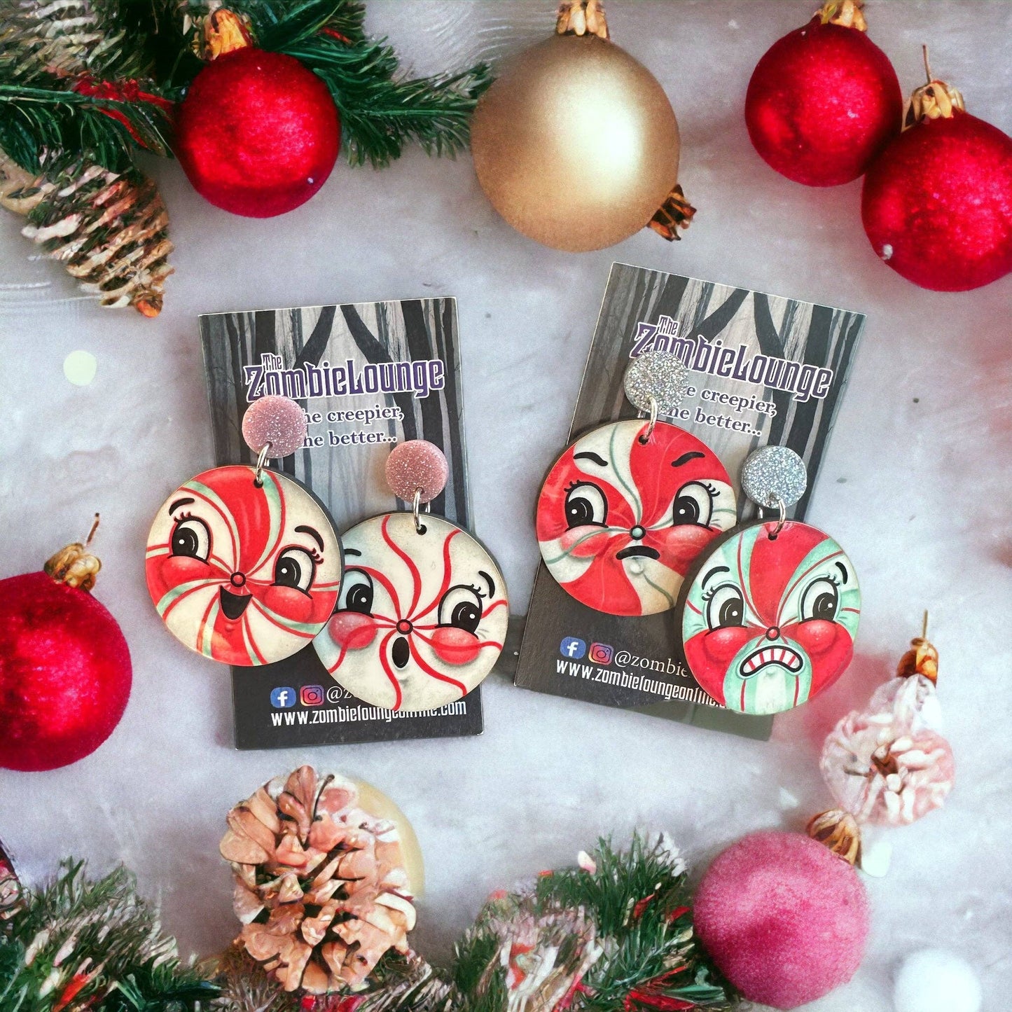 Johanna Parker Design Merry Mints Earrings: Merry