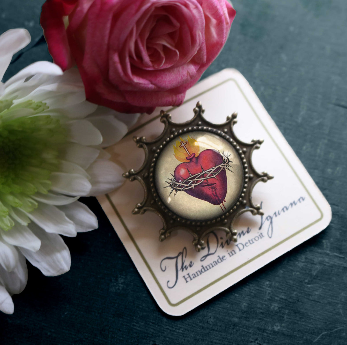 Sacred Heart of Jesus Brooch