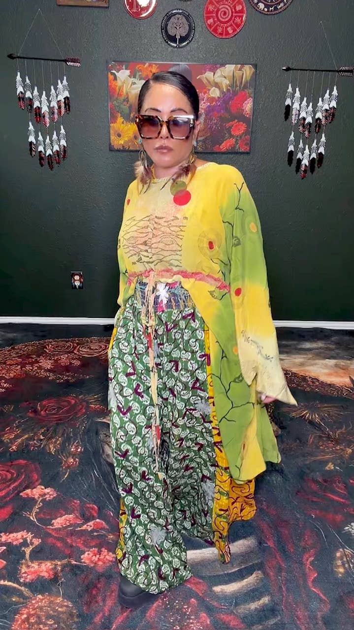 Laila Suzani Kantha Flared Pants 1000-04