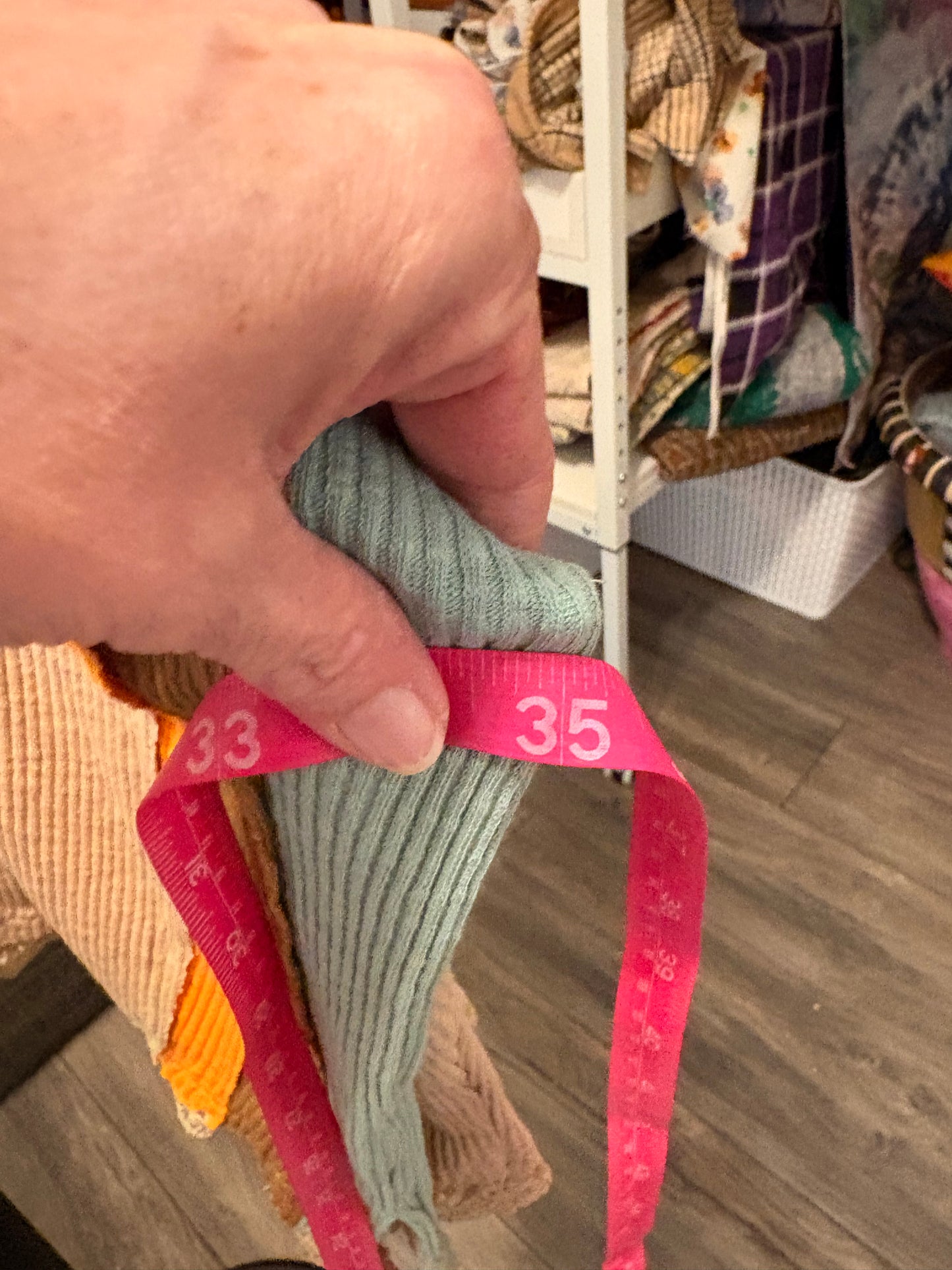 Lace Trim Thermal Knit Top Plus Size