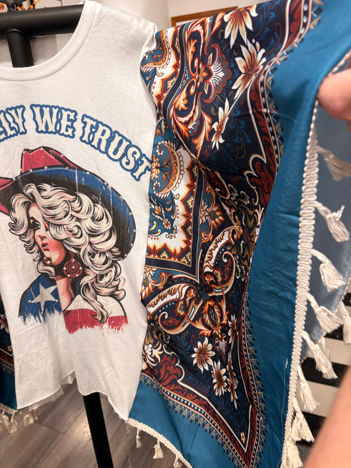 Trust Dolly Poncho Tee One Size Fits Small to XXL