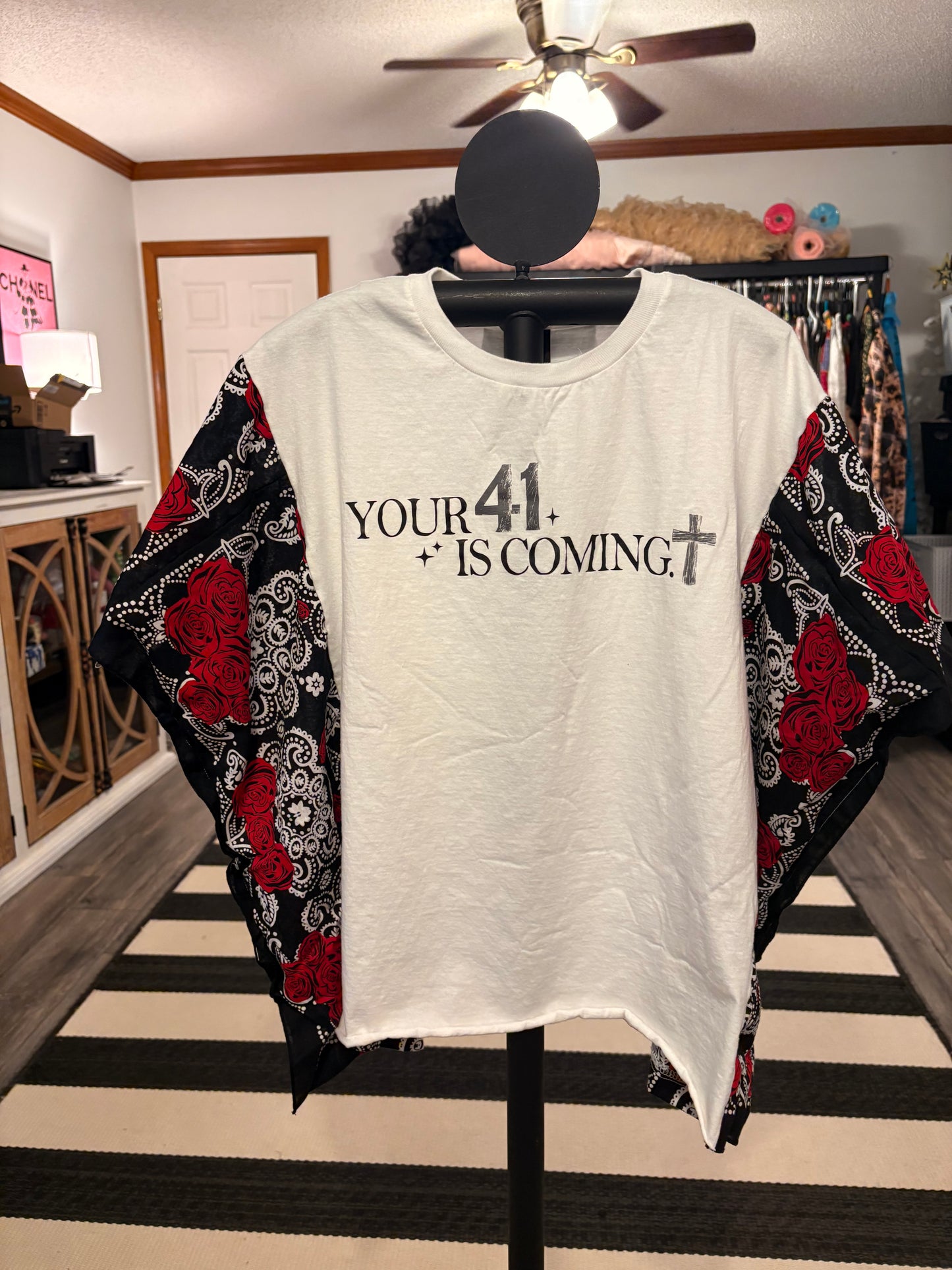 You’re 41 Bandana Sleeve Tee Fits a Small to Large