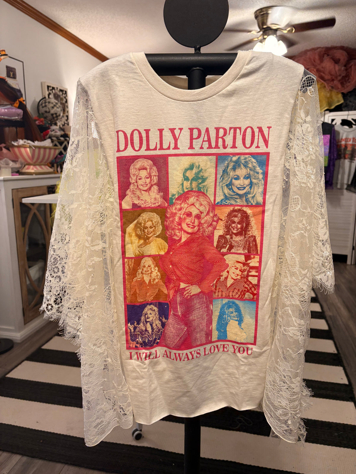I Will Always Love You Lace Poncho One Size Fits Small to XXL
