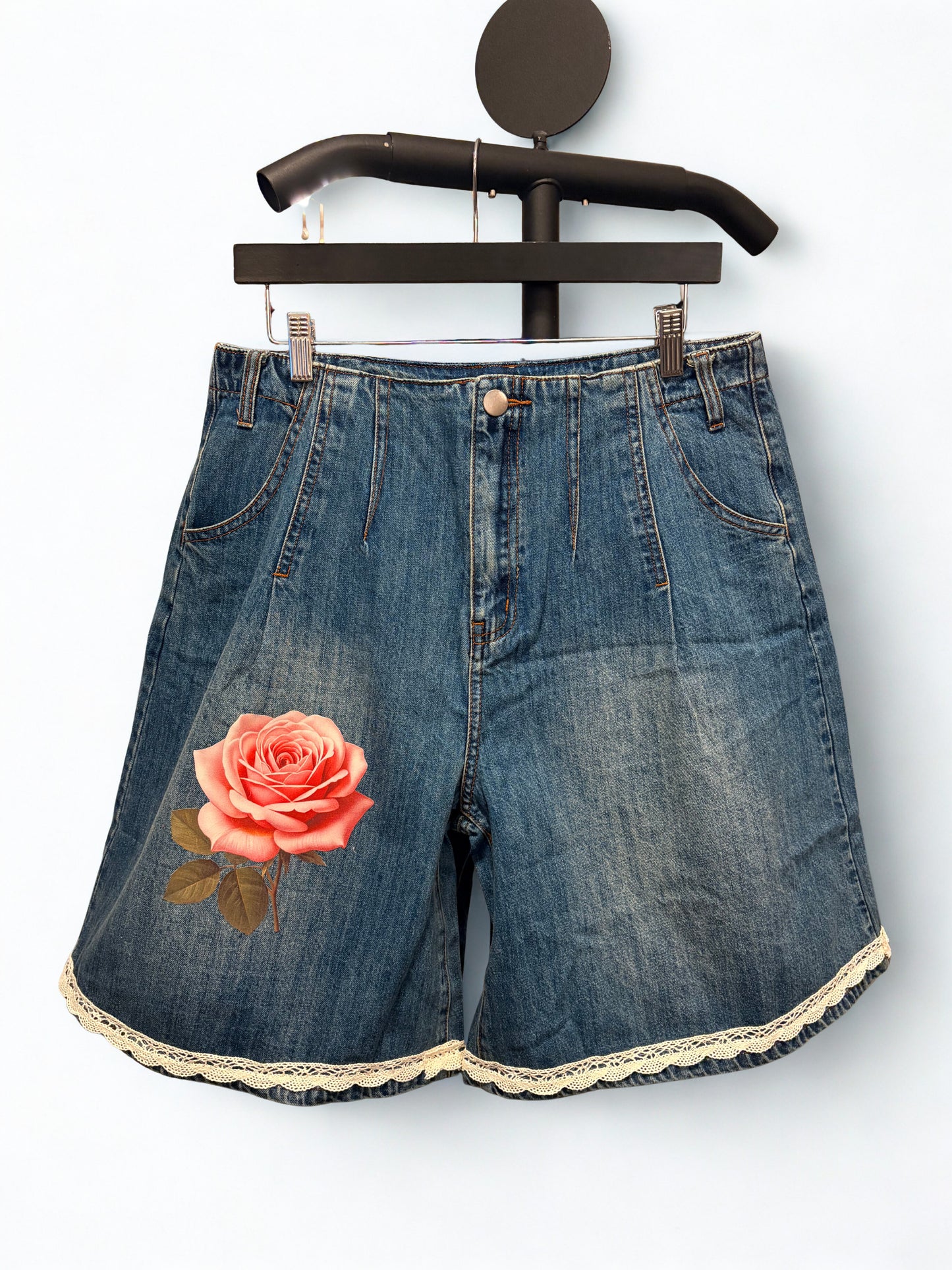 Rosie Refashioned Junk Jean Short Large 10/12
