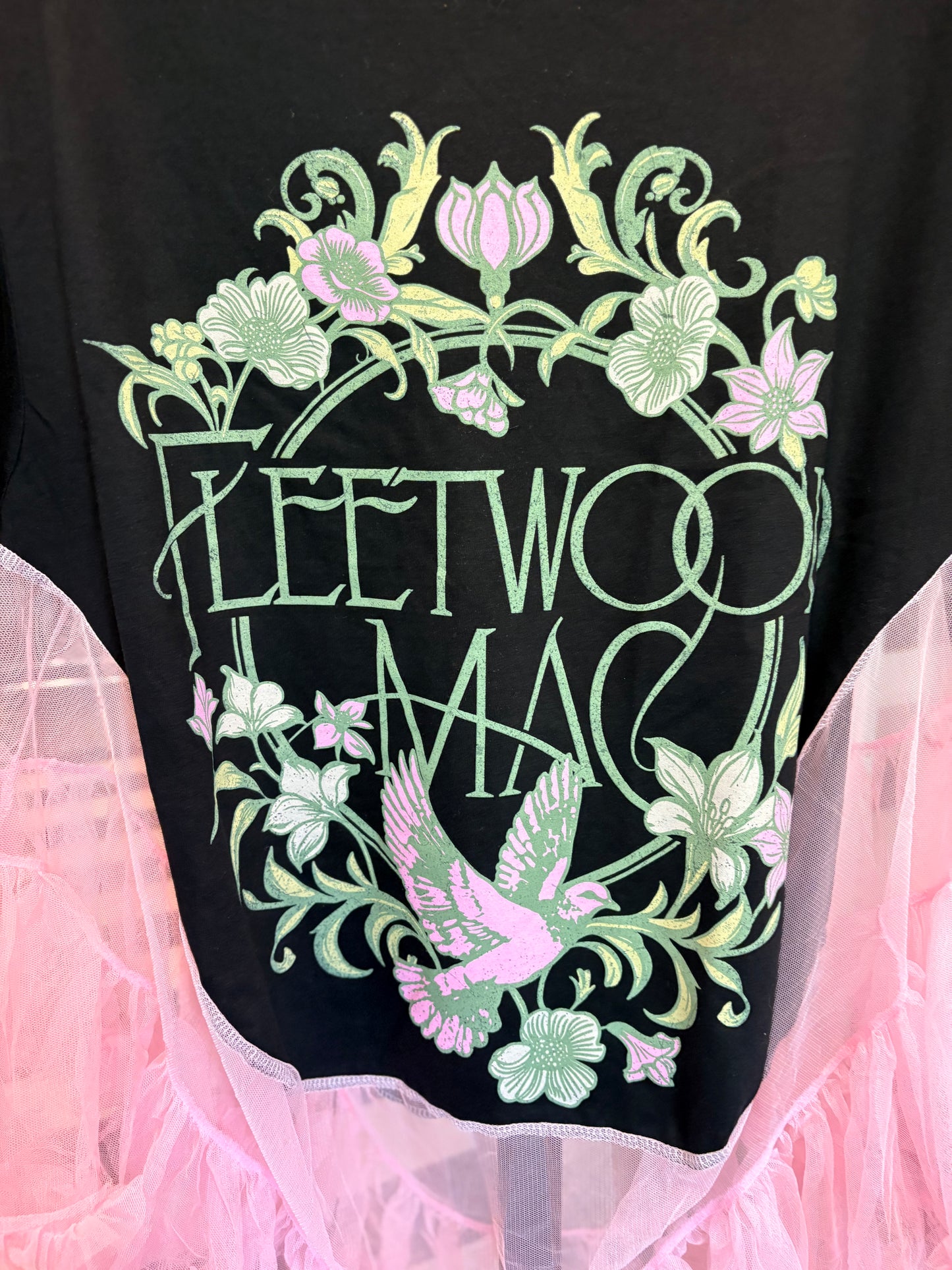 Fleetwood Mac Upcycled Angel Rockstar Poncho One Size Fits a Small to XXL