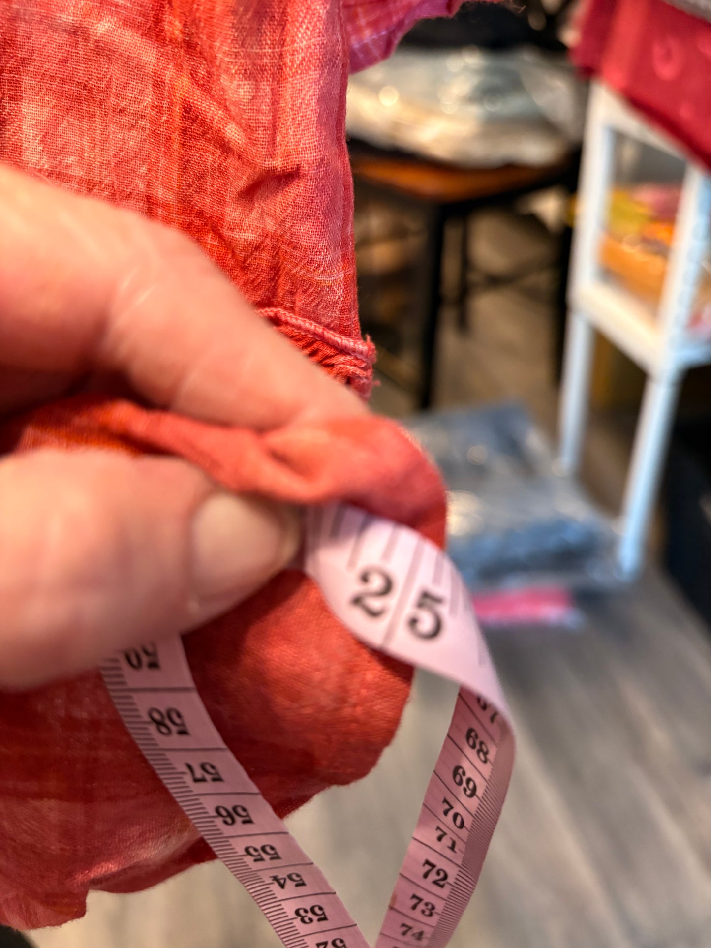 Pretty Pink Cowgirl Upcycled Ruffle Plaid Top OVERSIZED Fits a Small