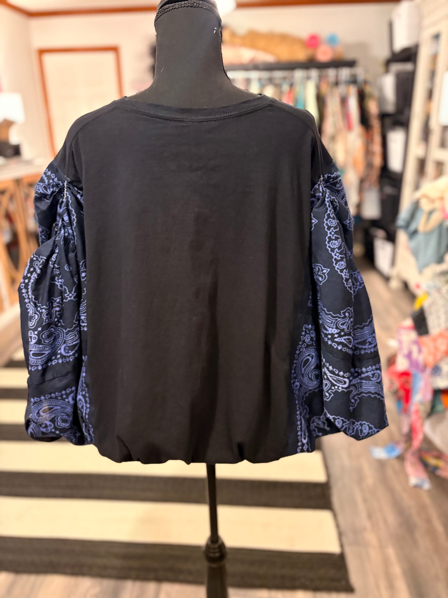 Rock and Roll All Night Bubble Bandana Sleeve Tee Fits a Small to XXL