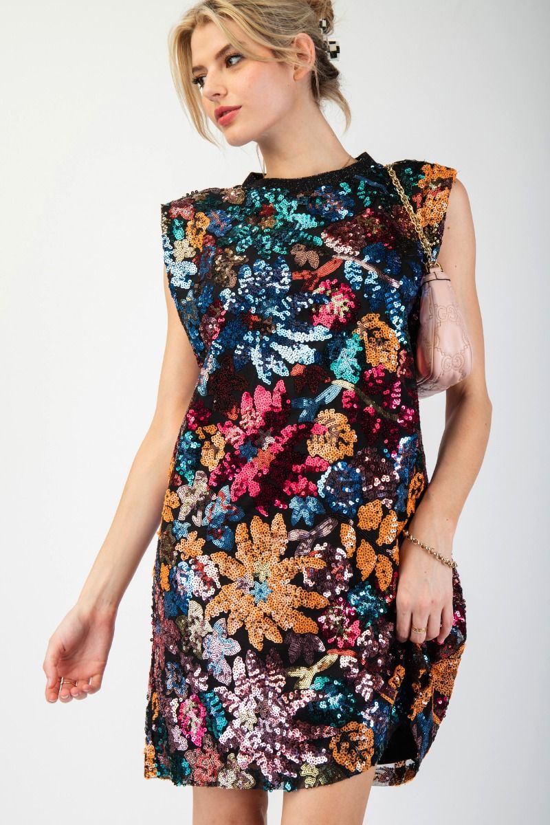 Sleeveless Sequin Dress