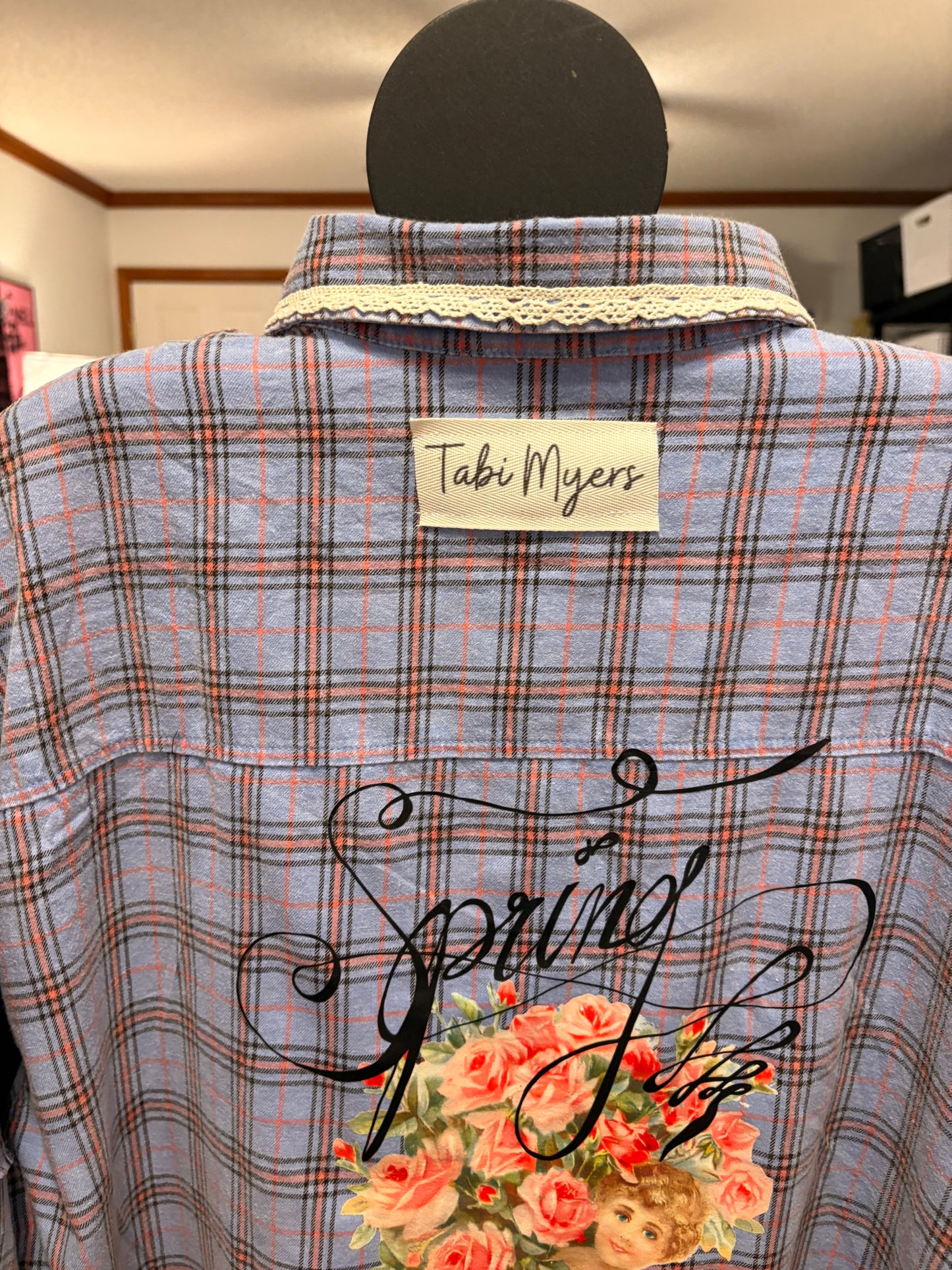 Spring Fever “Junk” Flannel Very Long Length One Size Fits a Large/XL 12-16