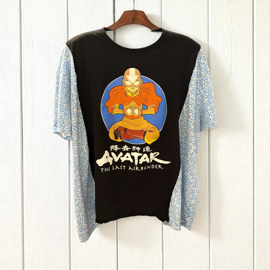 The Avatar Upcycled Drop Sleeve Tee One Size Fits a Small to 2X