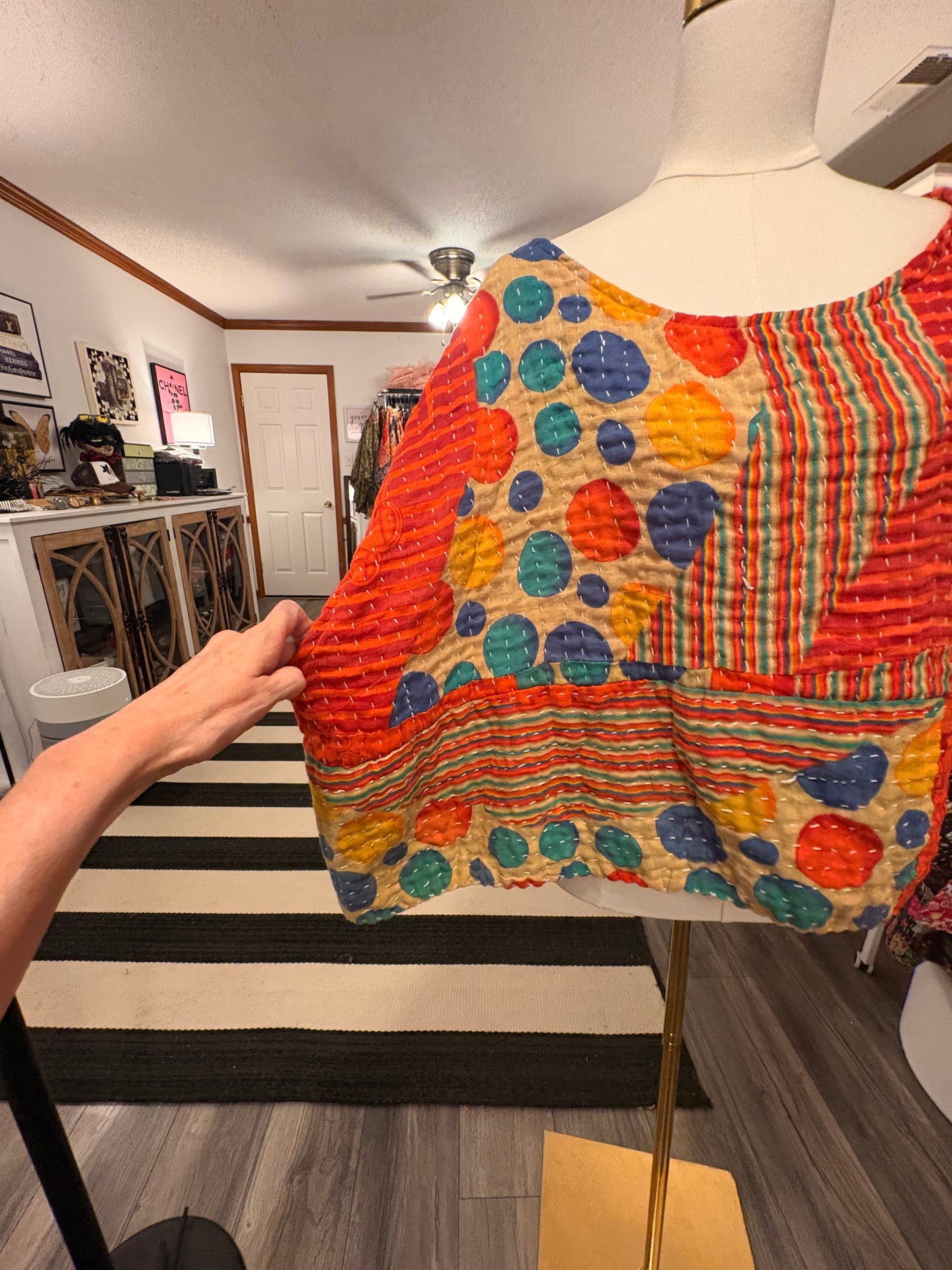 Bubbles Kantha Top One Size Fits a Small to XXL