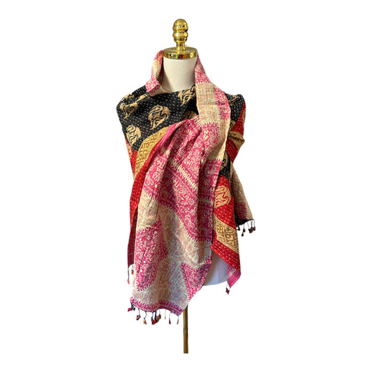 Janice Cotton Kantha Scarf
