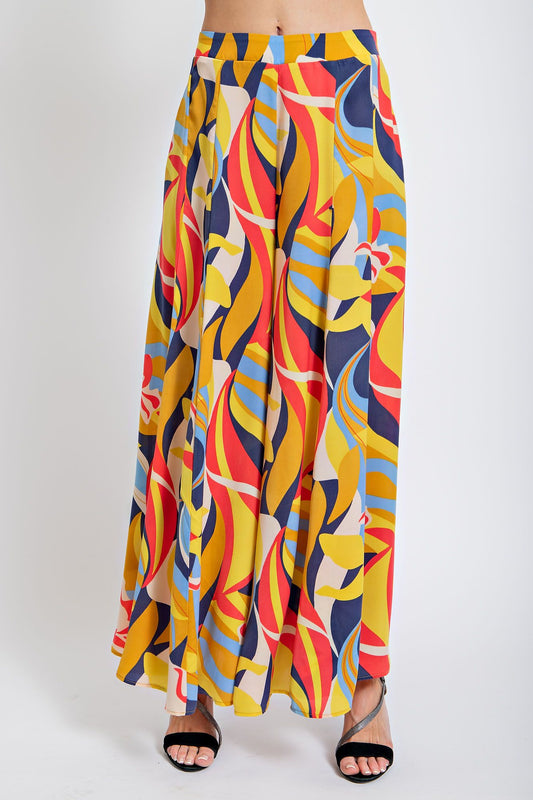 Mirabelle Satin Wide Leg Pants
