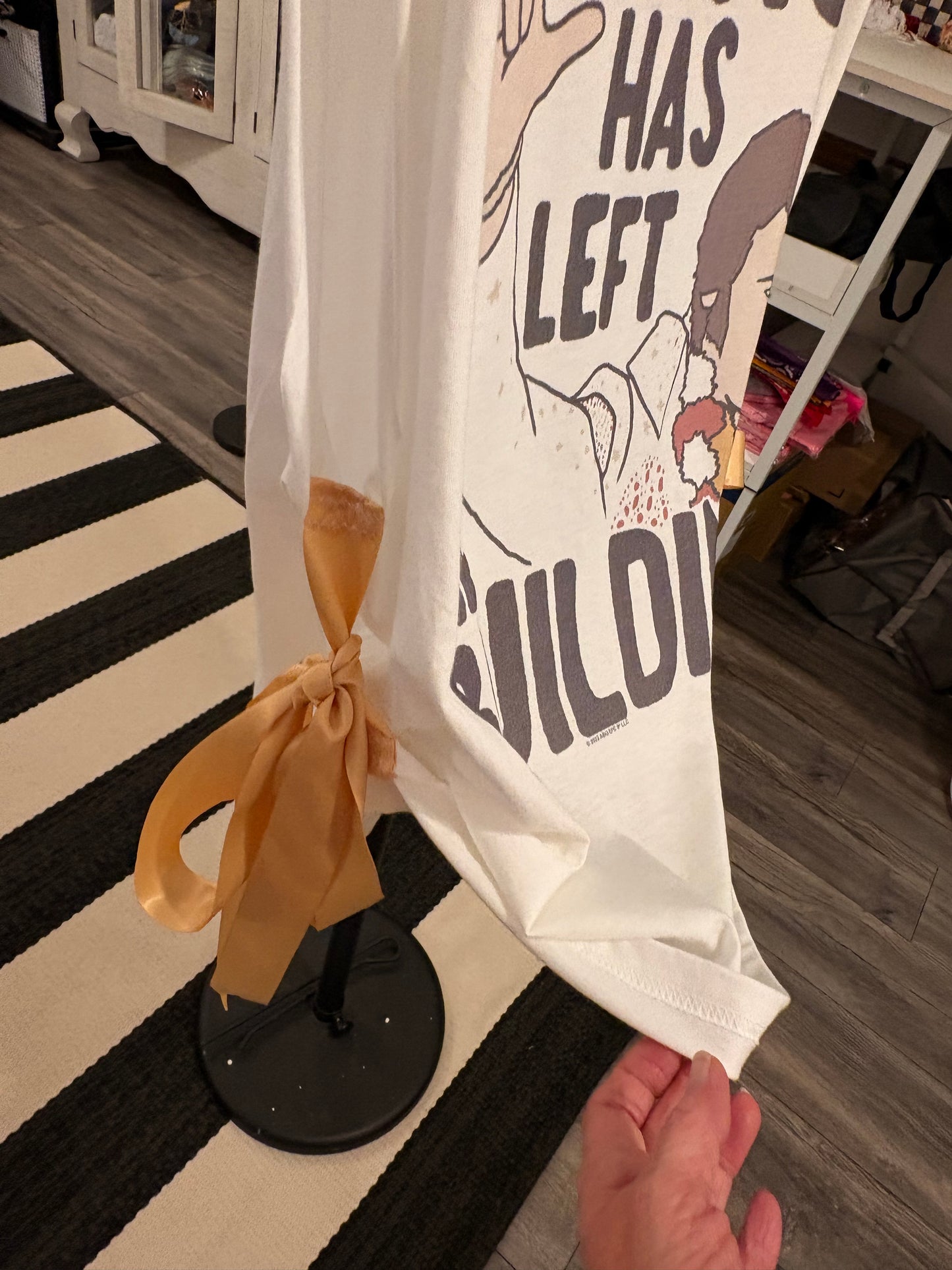 Elvis Has Left The Building Upcycled Ribbon Tank One Size Fits Small to 2X