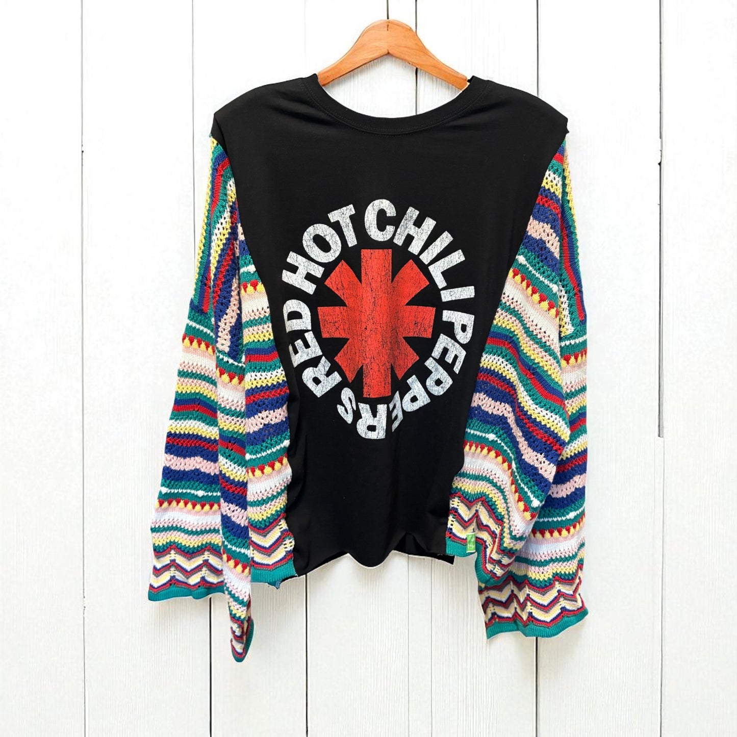 Red Hot Chili Peppers Upcycled Tee Kimono One Size Fits a Small to XXL